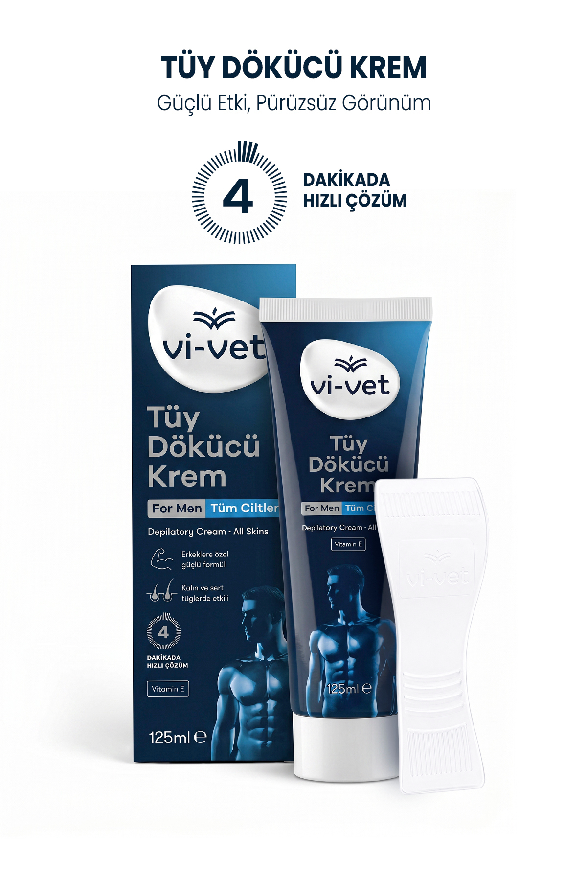 For Men Tüy Dökücü Krem Erkek 125 ml Tüm Ciltler İçin — viveterk1 — تصویر 2 از 8