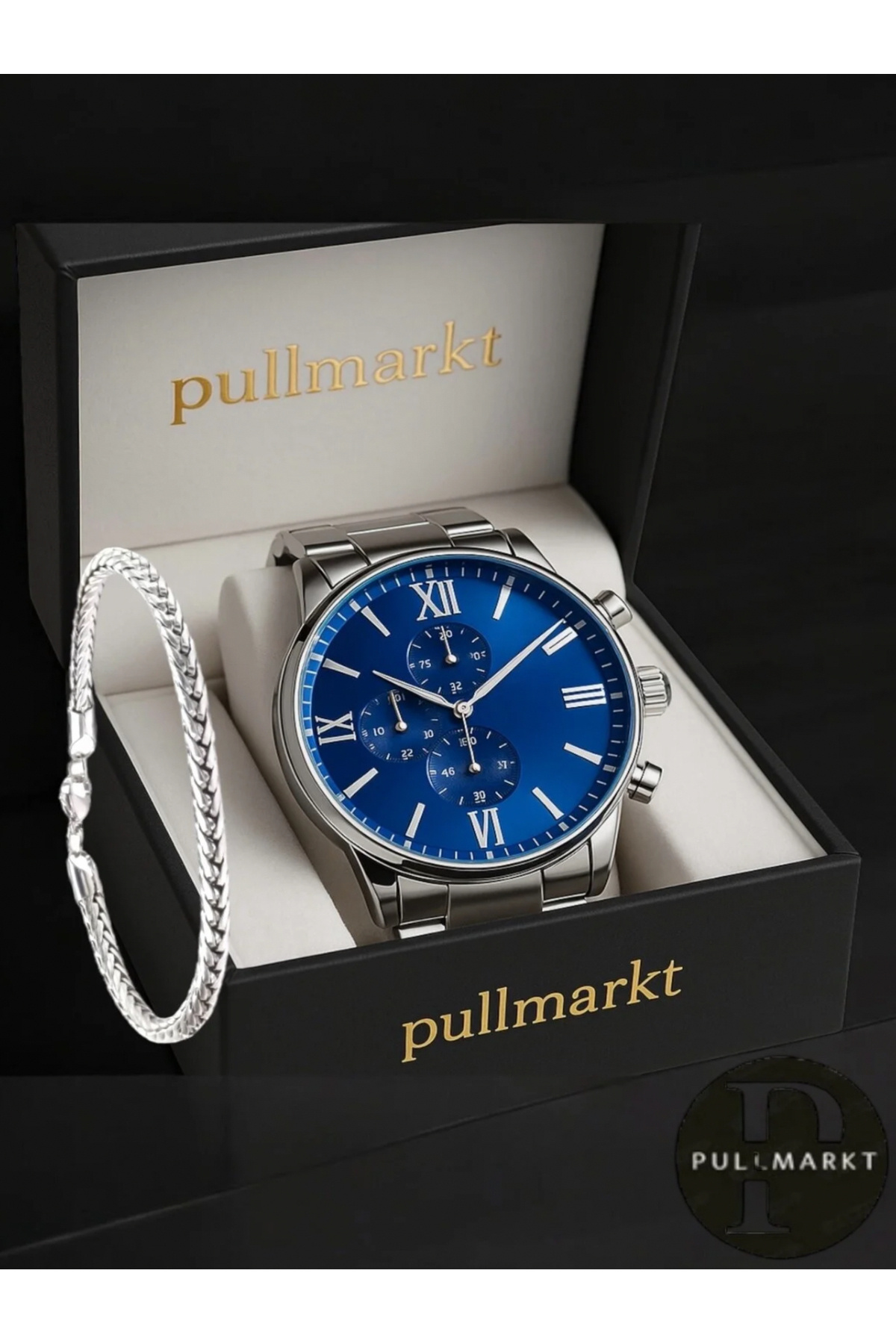 FATHER'S DAY GIFT - Steel - Men's Analog Wrist Watch + Bracelet