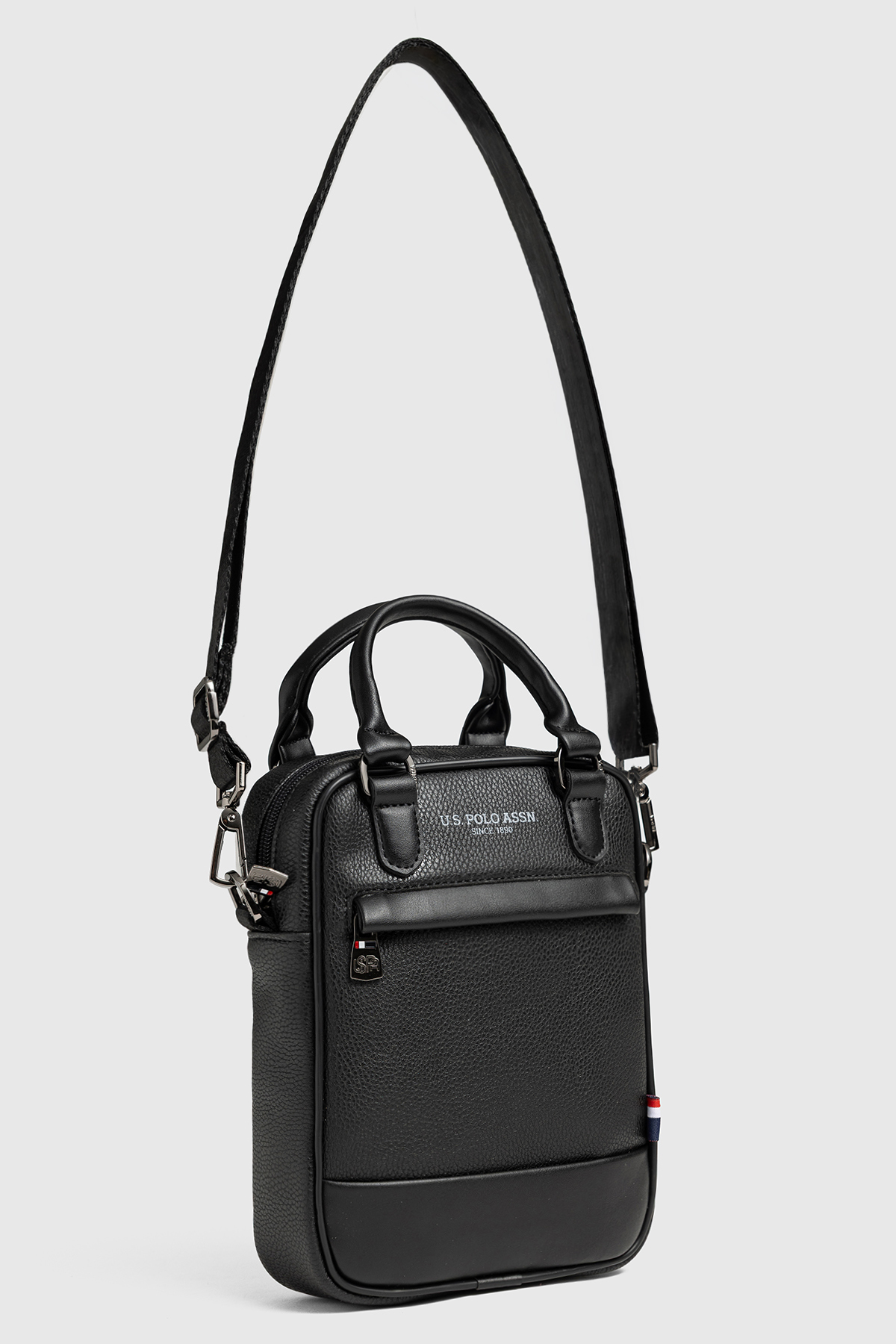U.S. Polo Assn. U.S. Polo Assn 26007-26008 Omuz Askılı Erkek El Çantası Postacı Çantası SİYAH görsel 4