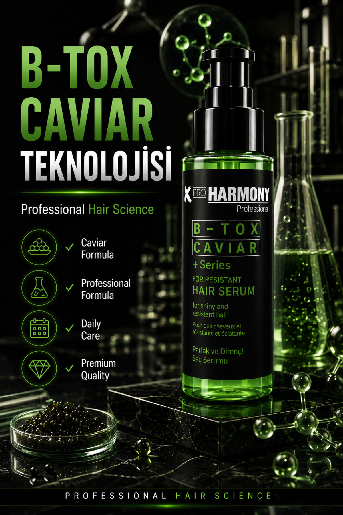 سرم موی خاویار بی-تاکس - سرم مو برای موهای براق و مقاوم ۱۰۰ میلی لیتر — XPH-8682887911086 — تصویر 2 از 8