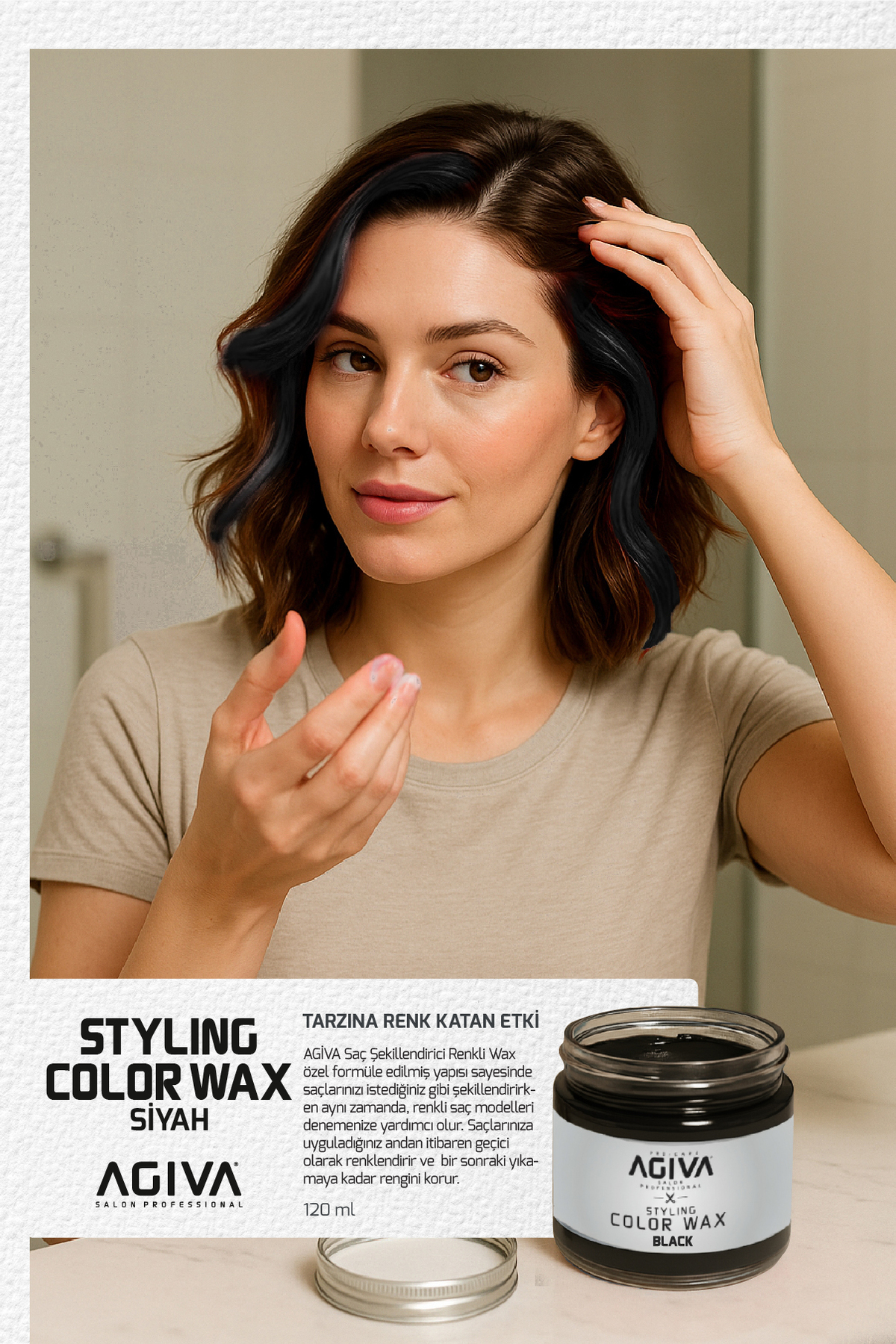 Hairstyling Wax 02 Siyah 120 gr — 8698703025936 — تصویر 2 از 3