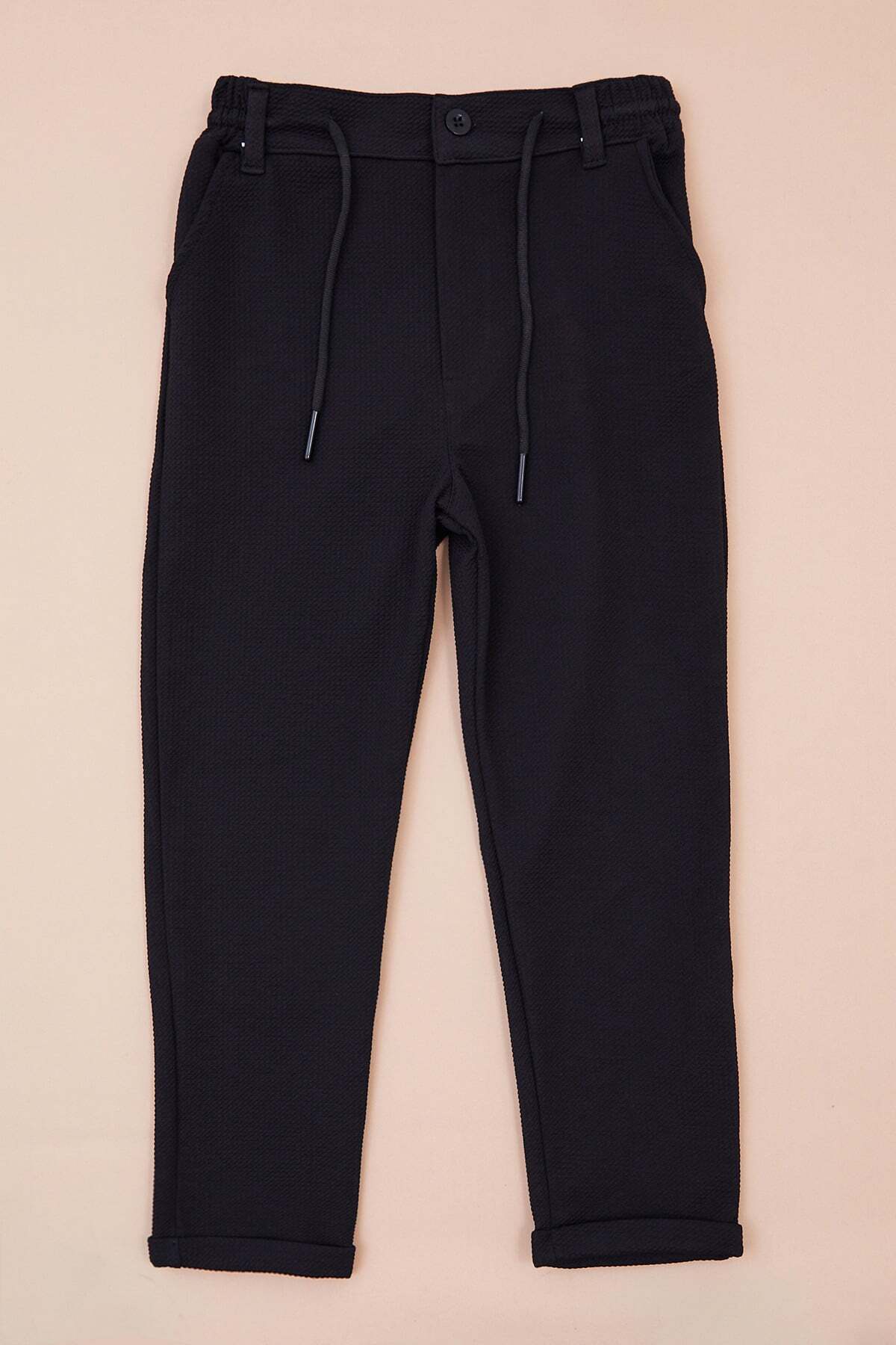 Fullamoda Double Leg Boy's Trousers with Tie Waist
