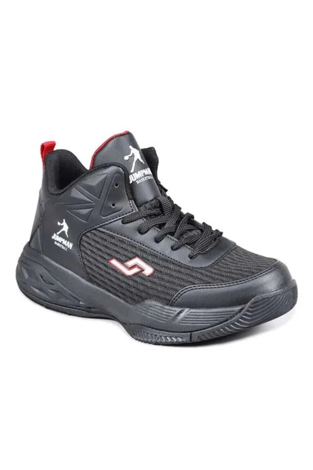 Jump 27986 Siyah - Beyaz Erkek Basketbol Spor Ayakkabısı görsel 2