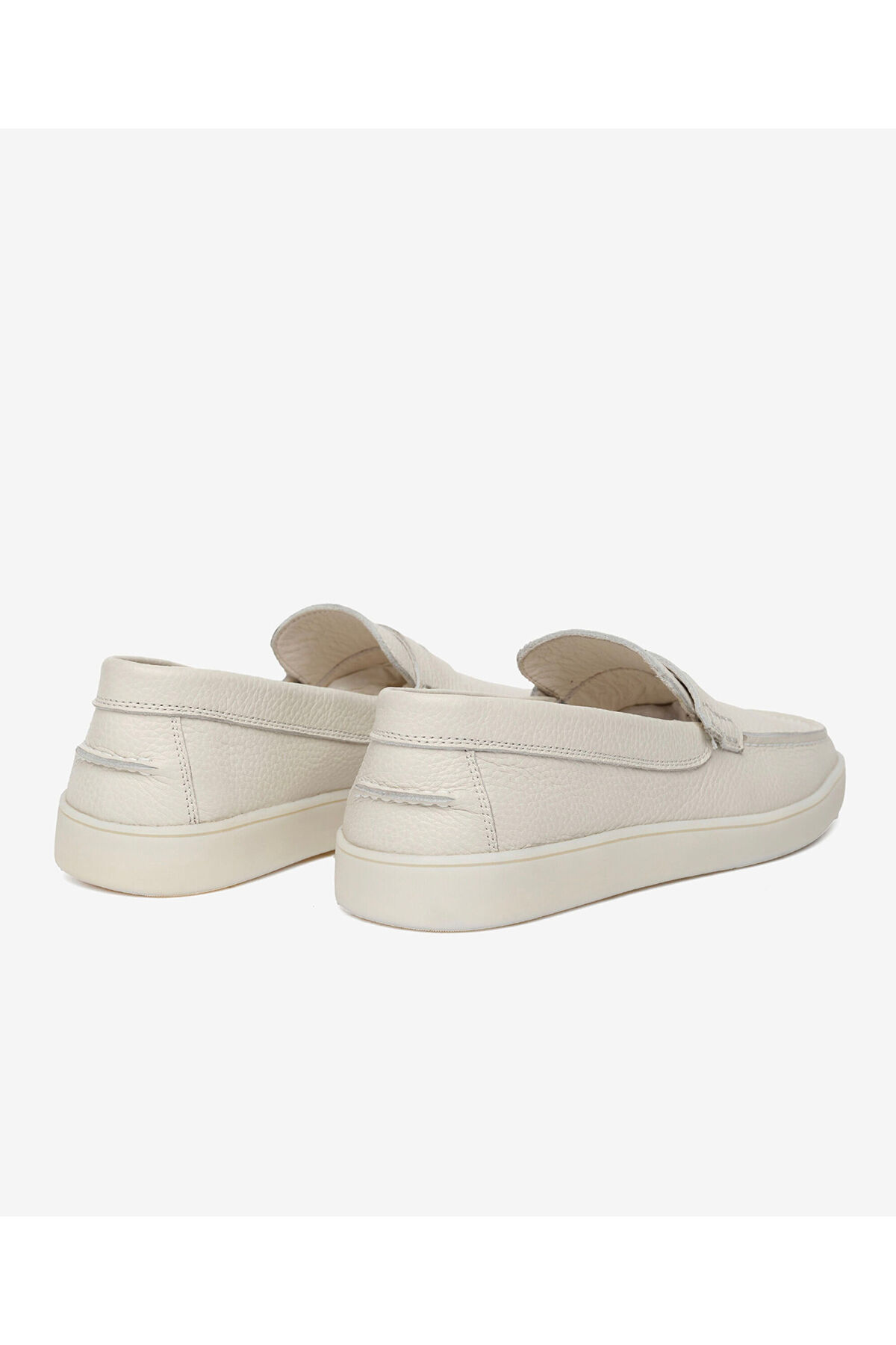 Greyder Erkek Beyaz Hakiki Deri Loafer Ayakkabı 6Y1UA64757 görsel 4