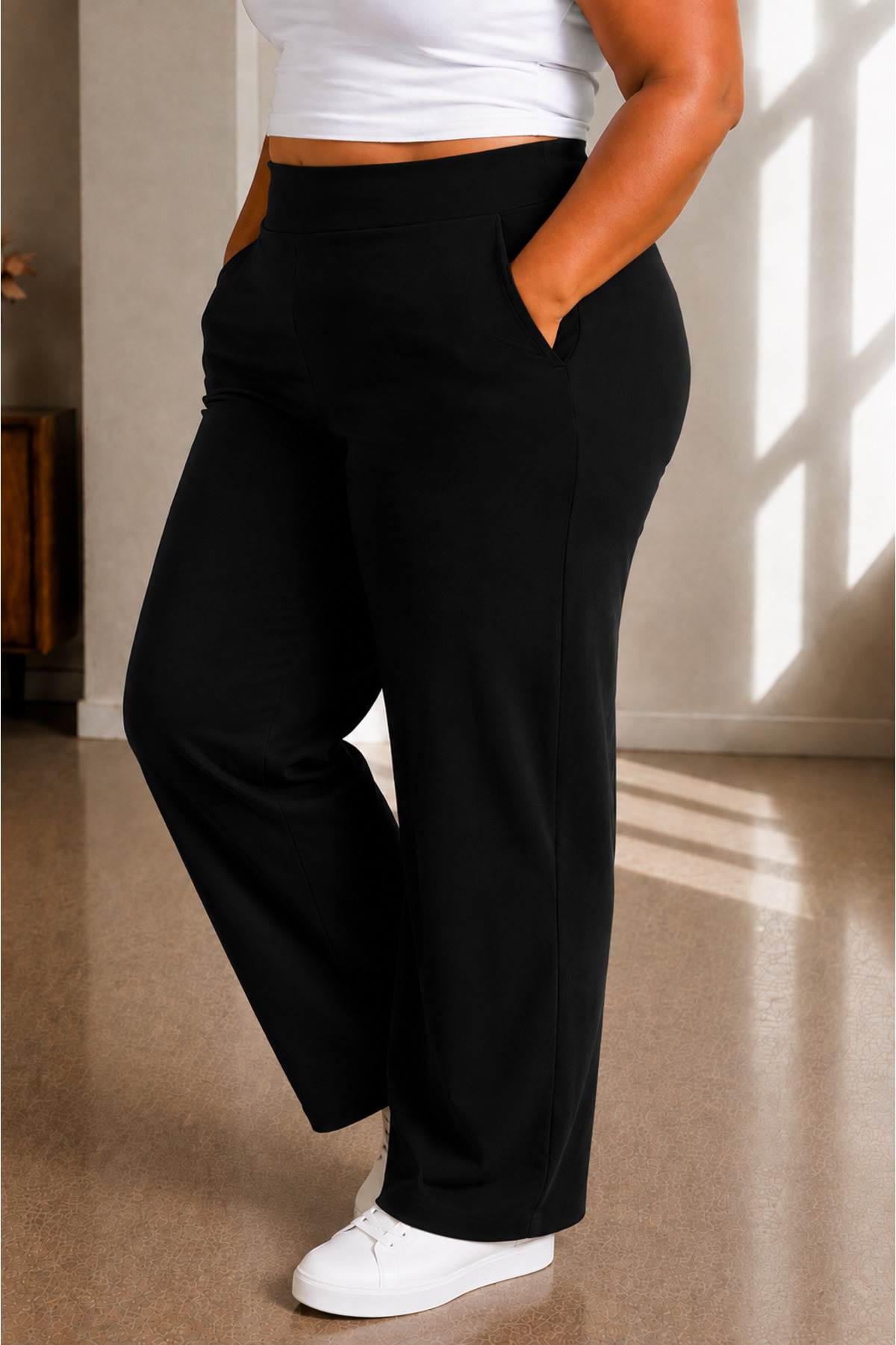 sngl tekstil Kadın Büyük Beden Pantolon S M L XL 2XL 3XL 4XL 5XL 6XL 7XL 8XL 9XL görsel 3