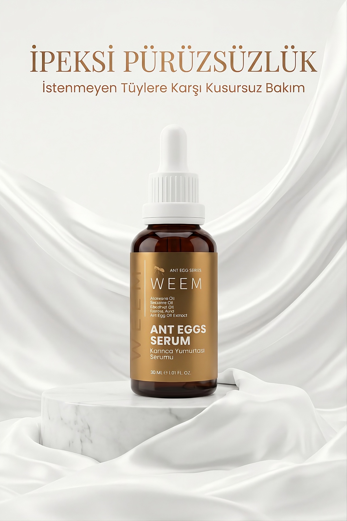 Karınca Yumurtası Yağı Içeren Tüy Azaltıcı Serum 30 ml (UNİSEX KULLANIM) — WAGS01 — تصویر 4 از 5