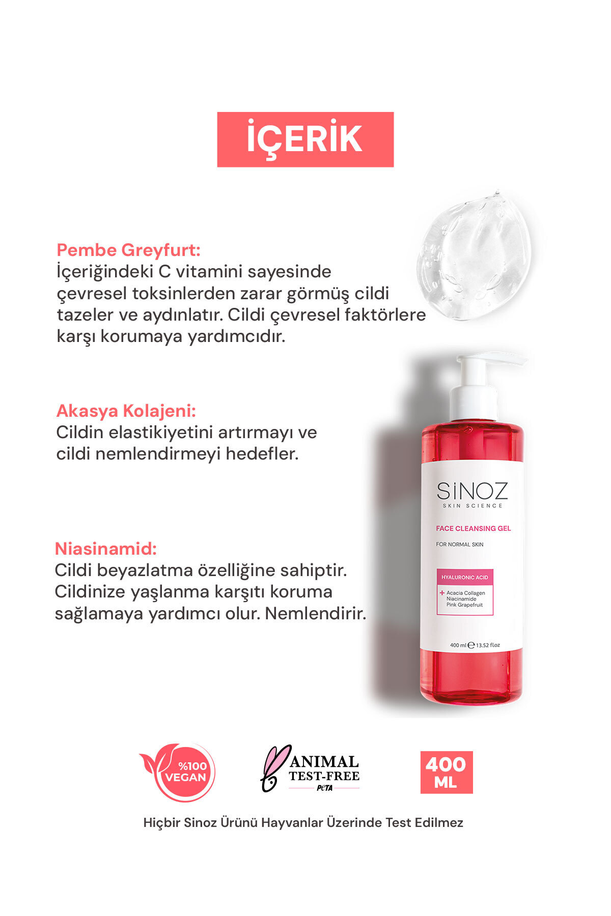 Normal Ciltler için Yüz Temizleme Jeli 400ML — ST9410 — تصویر 3 از 6