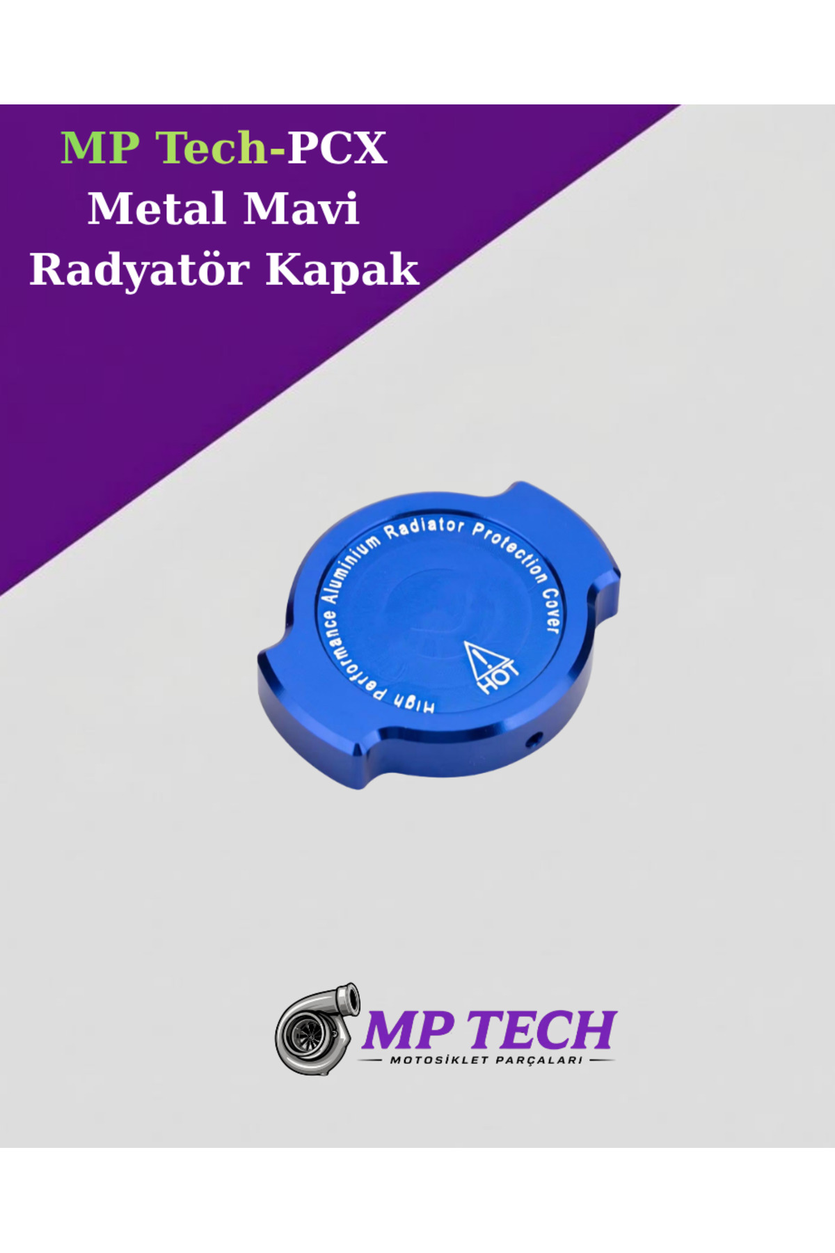 MP Tech -PCX Metal Mavi Radyatör Kapak - Fiyatı, Yorumları
