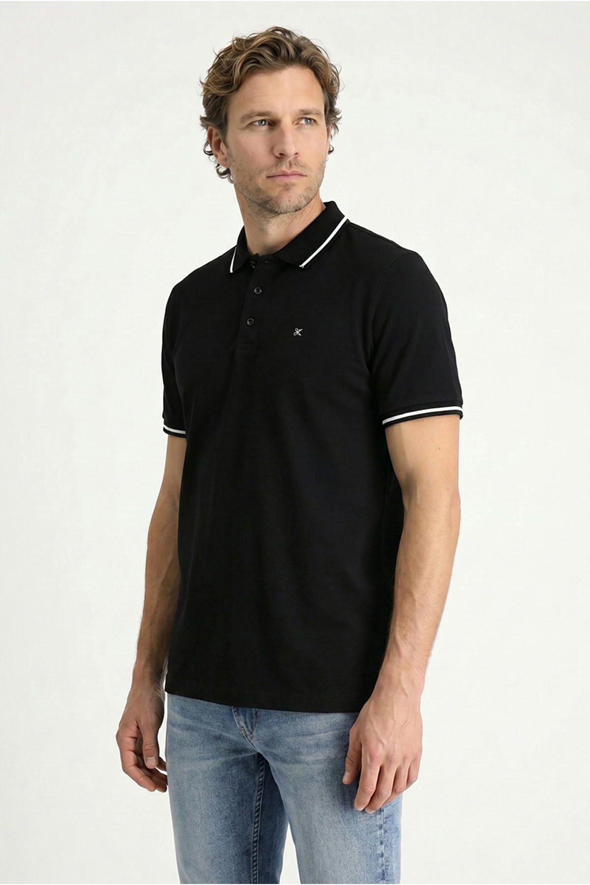 Kiğılı Polo Yaka Slim Fit Yumuşak Dokulu Pamuklu Likralı Esnek Tişört görsel 2