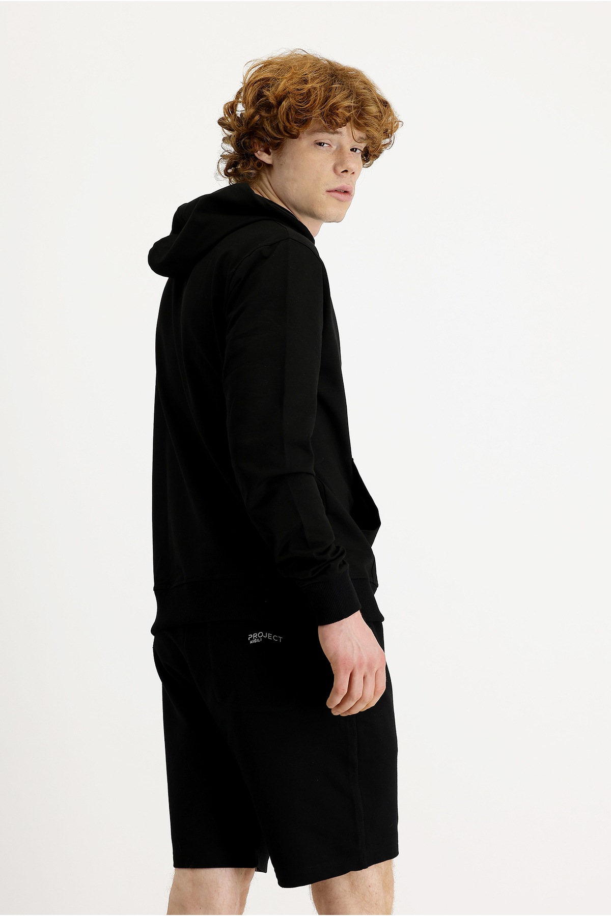 Kiğılı Regular Fit Kapüşonlu Nakışlı Pamuklu Sweatshirt görsel 4