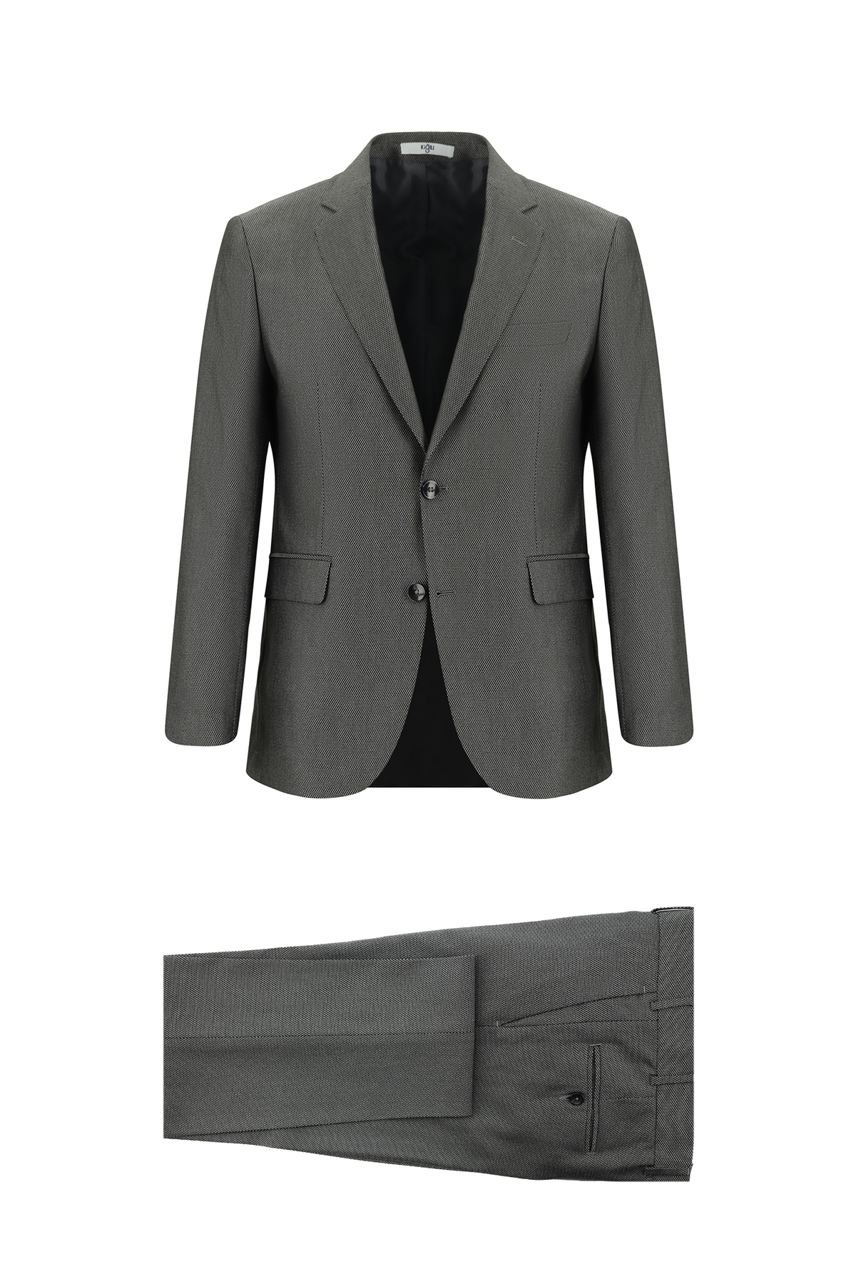 Kiğılı 7 Drop Slim Fit Dar Kesim Desenli Takım Elbise