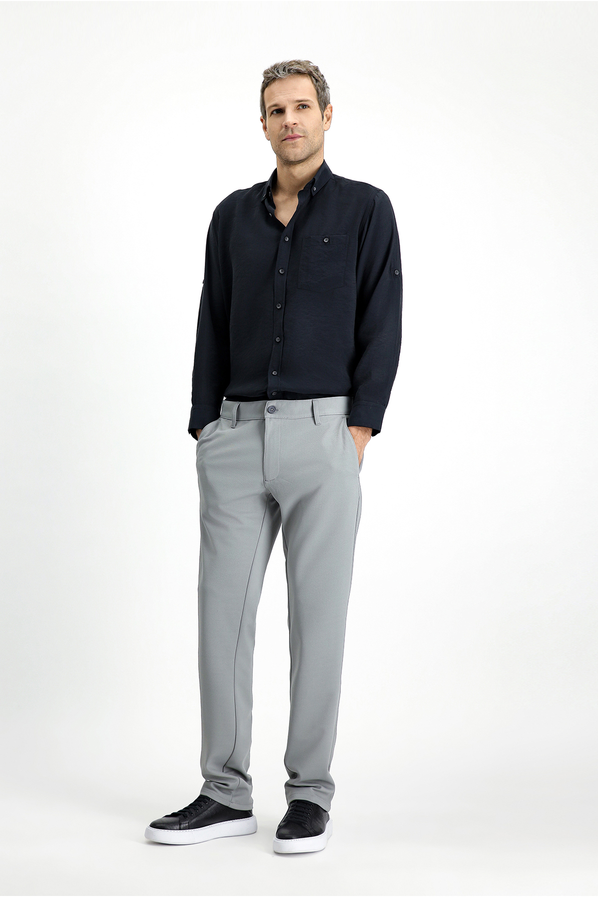 Kiğılı Slim Fit Dar Kesim 4 Mevsim Esnek Chino Spor Pantolon