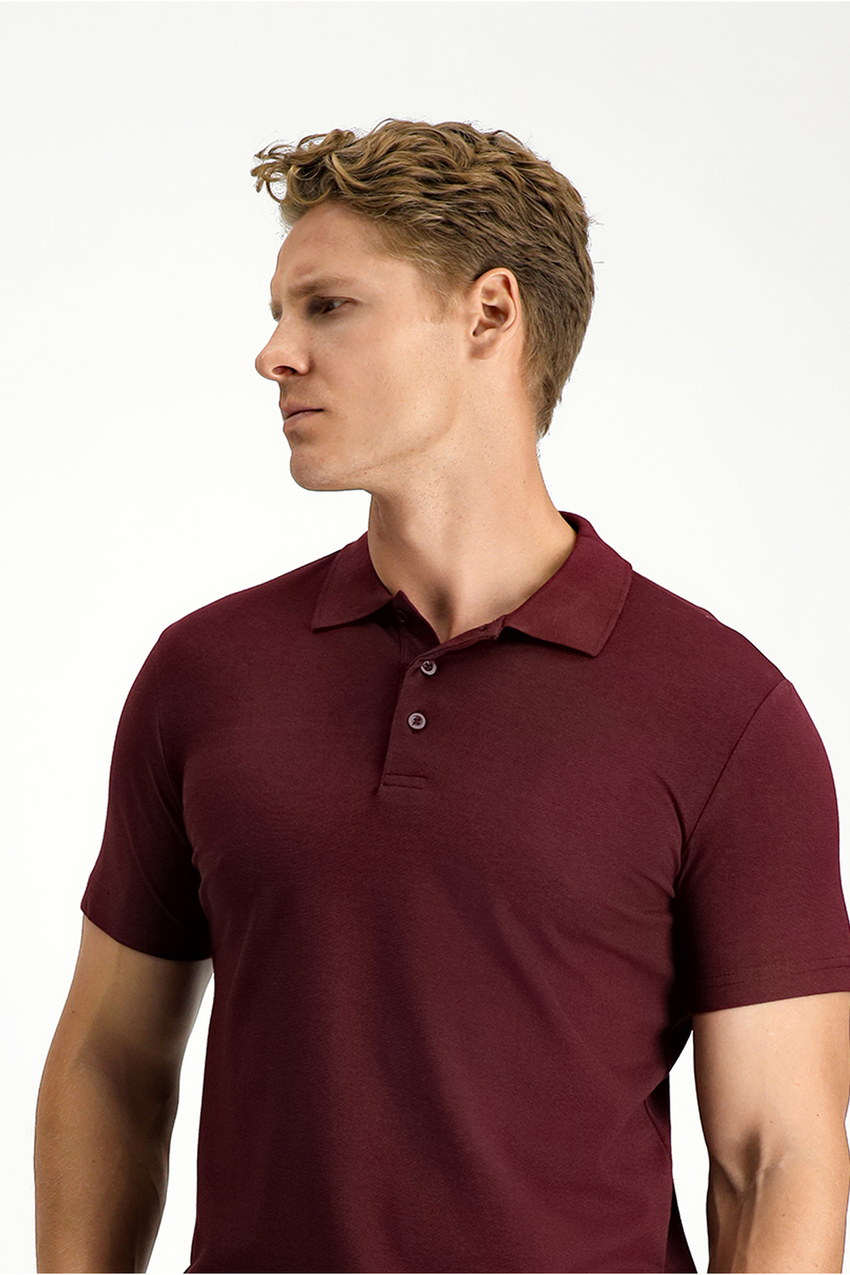 Kiğılı Slim Fit Dar Kesim Nakışlı Pamuklu Polo Yaka Tişört görsel 4