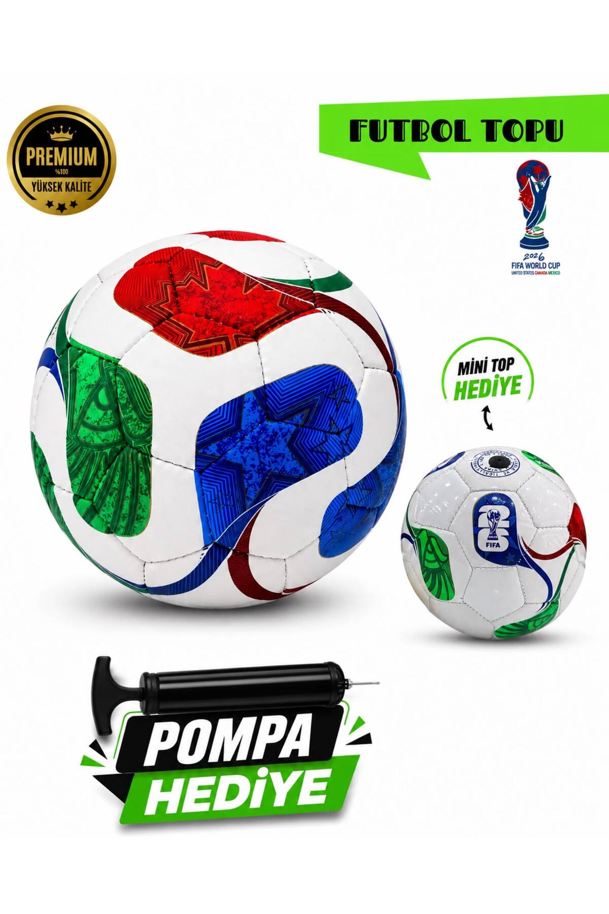 CYCLONE Futbol Topu Ultra Dayanıklı 2026 Dünya Kupası - Fiyatı