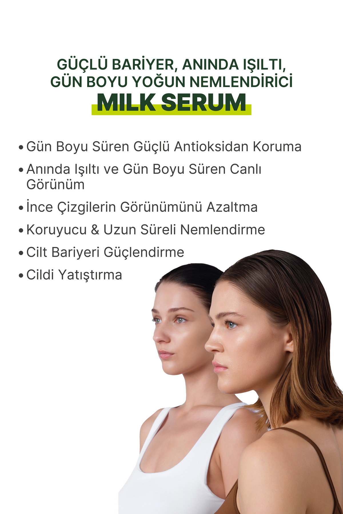 4’lü Komple Cilt Bakım Rutini Seti | Cilt Kurutmayan Temizleyici, Bariyer Güçlendirici Milk Serum, Aydınlatıcı Jel Serum & Yoğun Nemlendirici Krem — LNV.FOAM.MLK.DGT.IHT01 — تصویر 5 از 9
