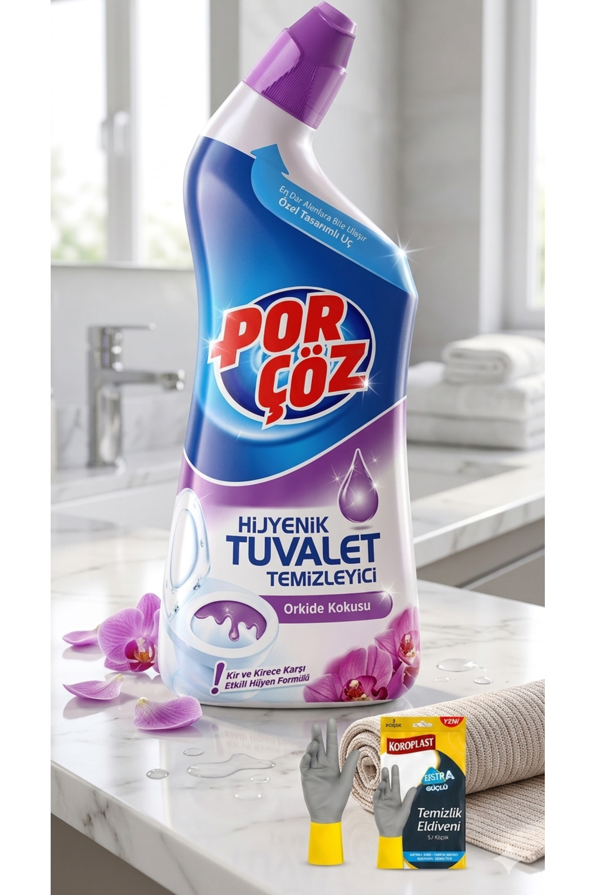 Porçöz Hijyenik Tuvalet Temizleyici Orkide Kokusu Koroplast