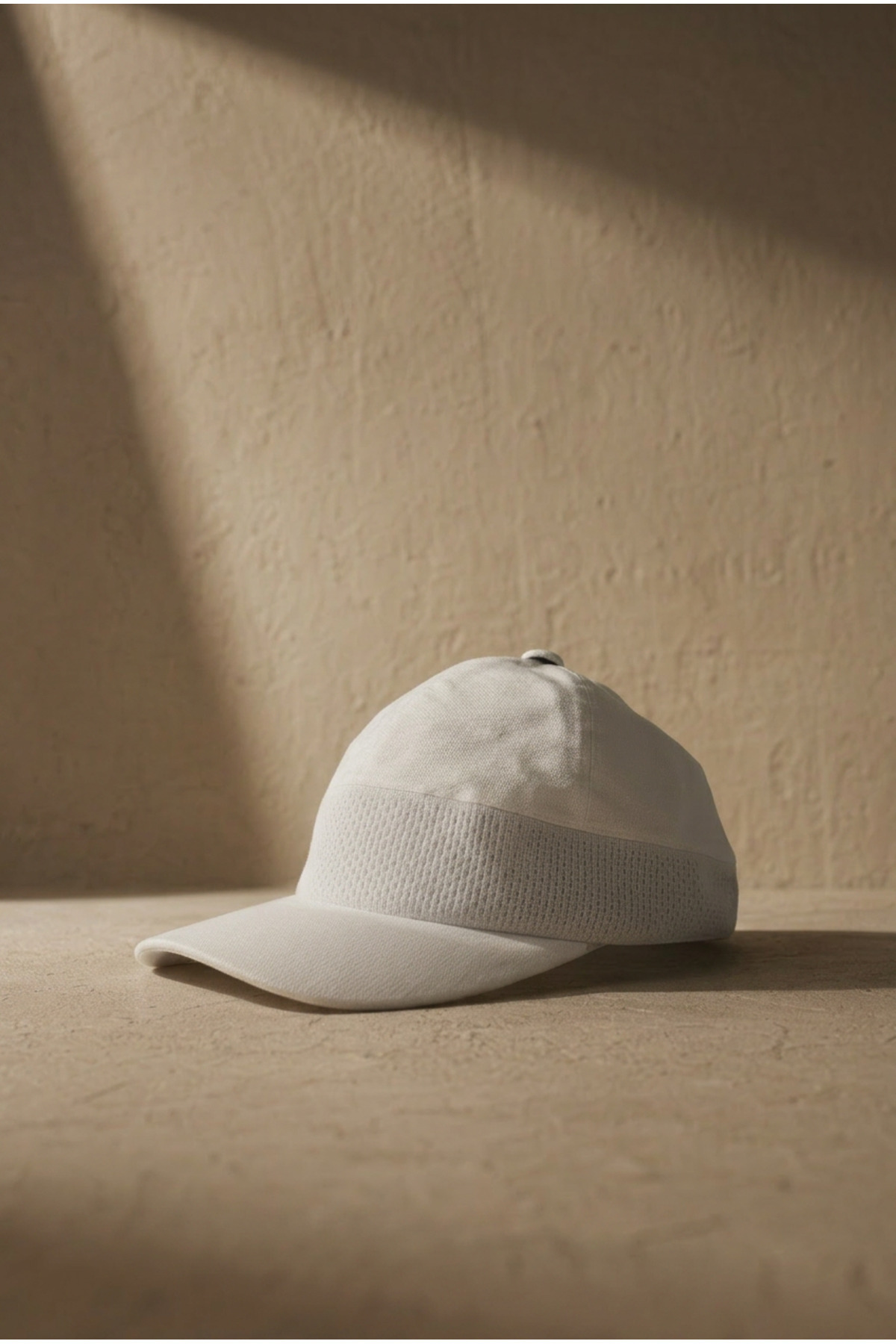 OnMyHead Unisex Spor Fileli Merserize Tenis Şapkası Yazlık Beyaz