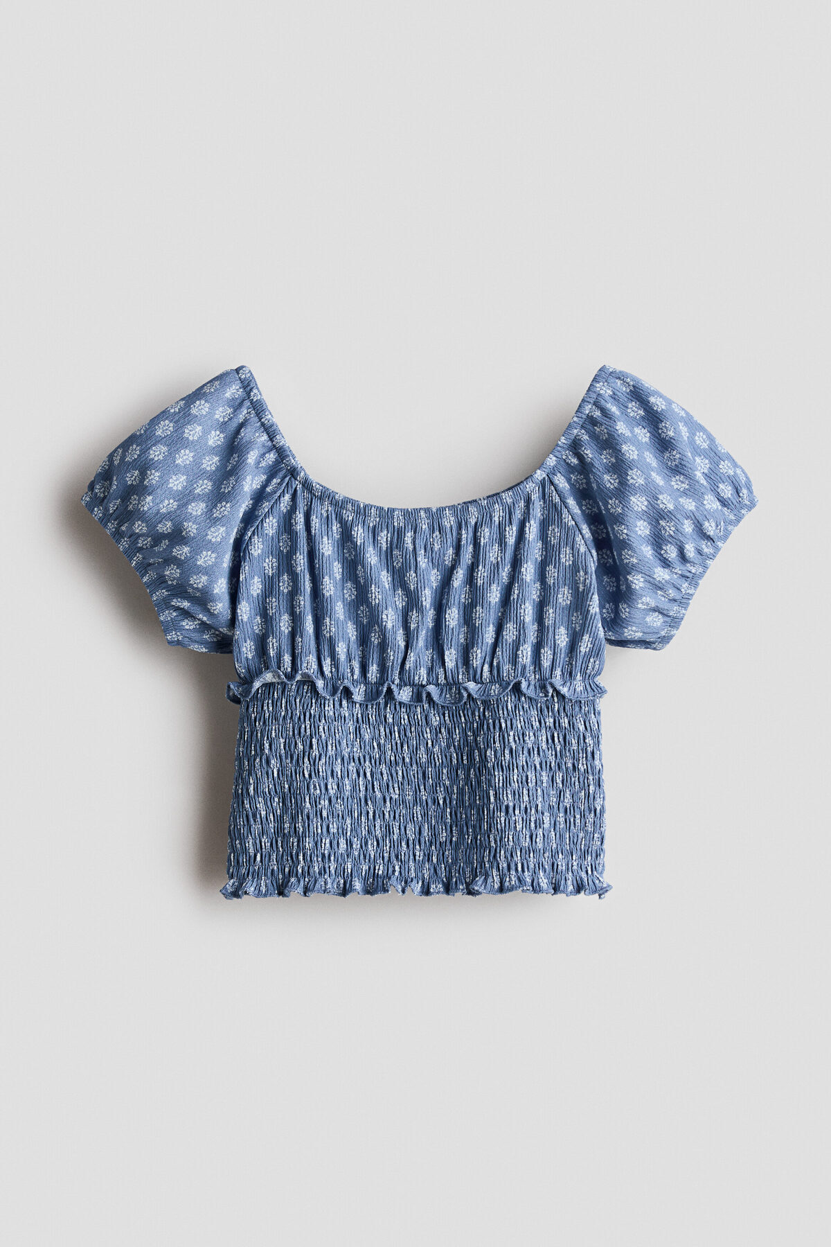تاپ چین‌دار بدون شانه اچ اند ام تی شرت H&M