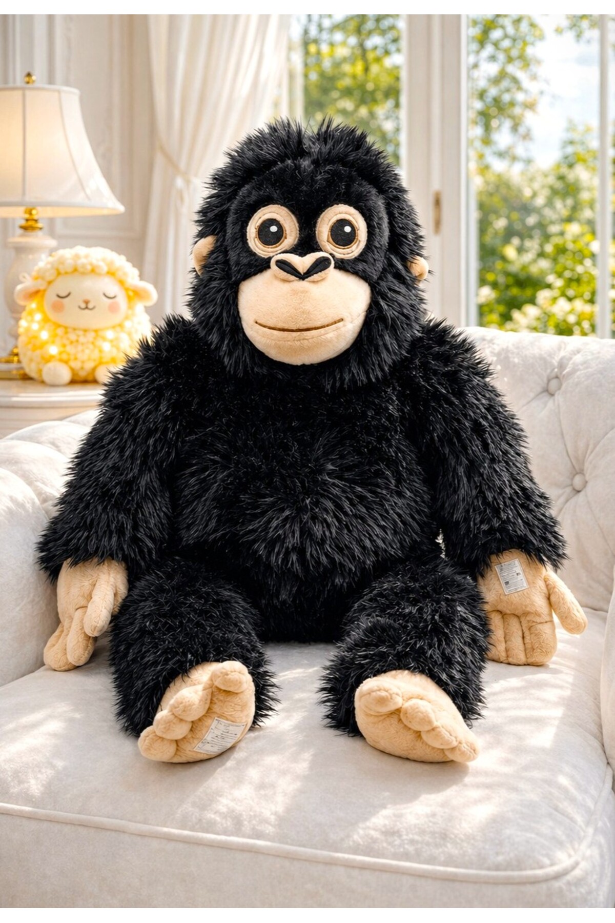 Black Phenomenon Punch Monkey Plush Toy - Cute Orangutan That Goes Viral