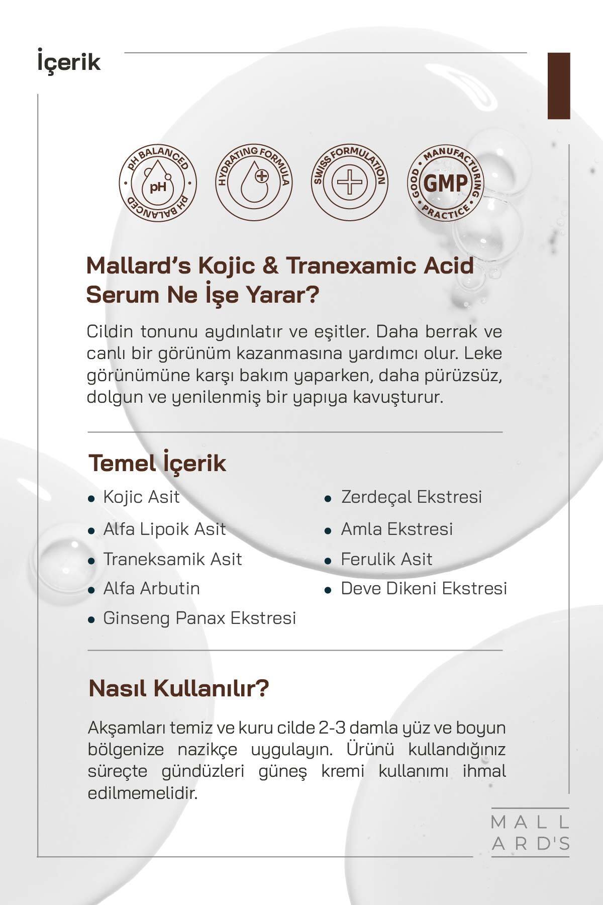 Kojic Acid & Tranexamic Acid, Leke Açıcı ve Ton Eşitleyici Serum, 50 ml — KAS30 — تصویر 5 از 8