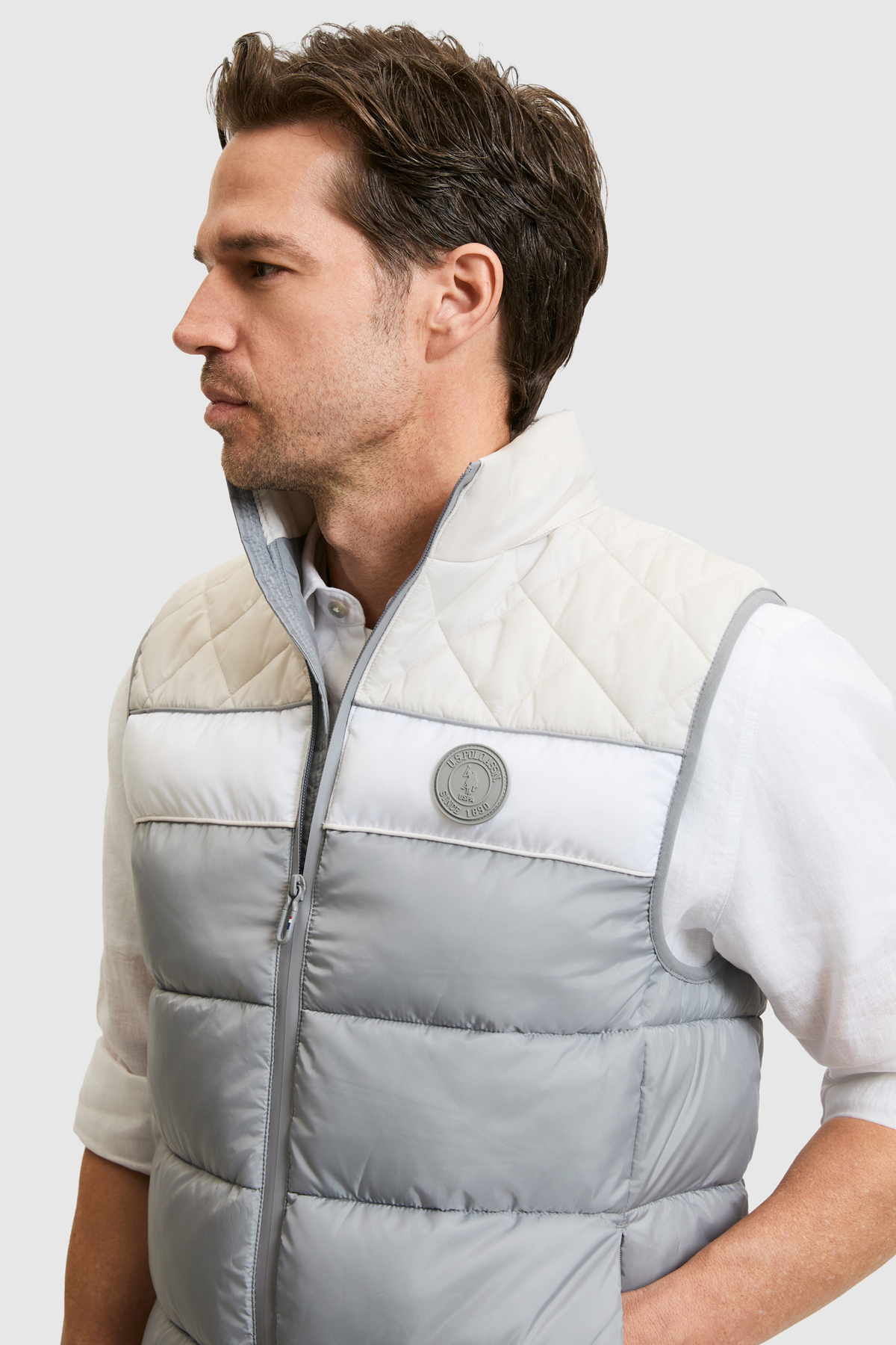 U.S. Polo Assn. Erkek Gri Yelek 50318835-VR024 görsel 2