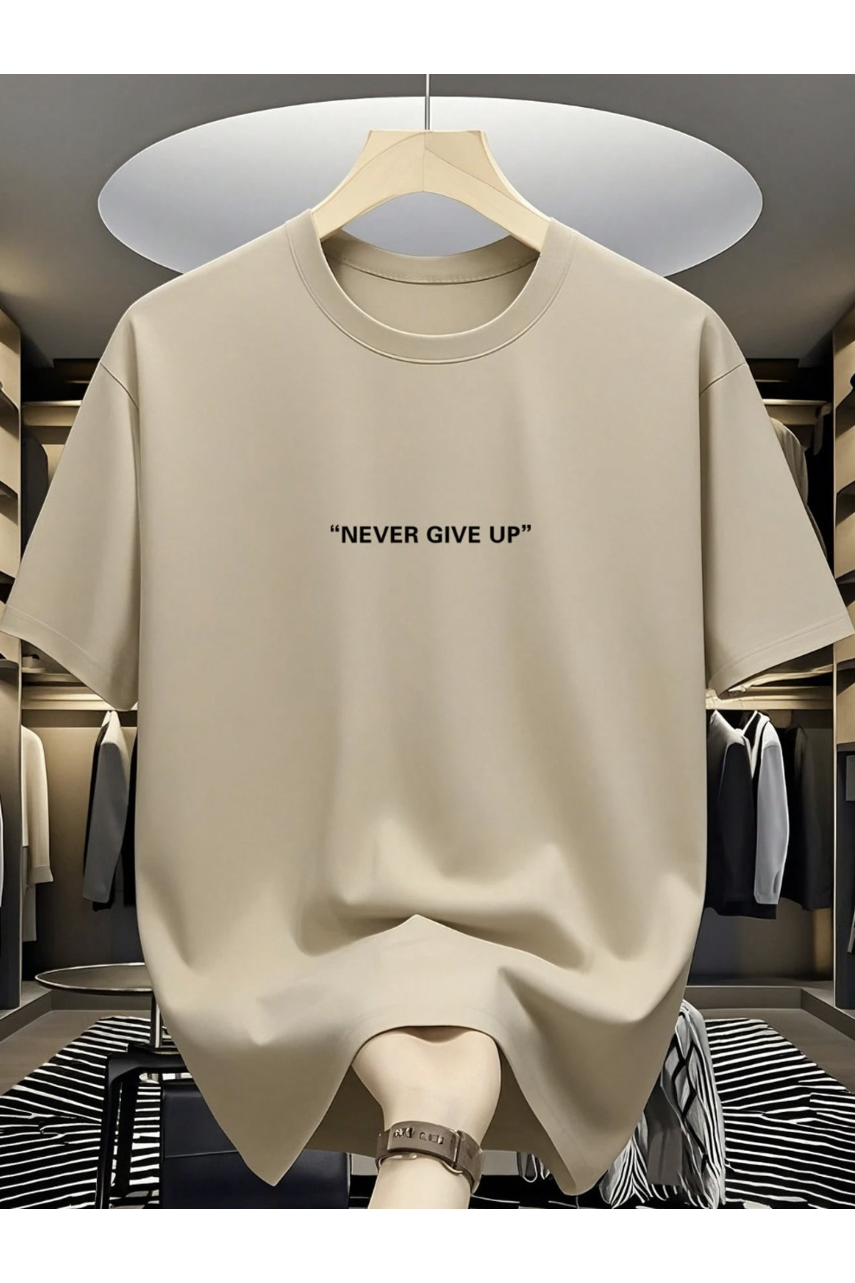 COHERENT Unisex Men/Women Trnknever Custom Printed Oversize Cotton T-Shirt