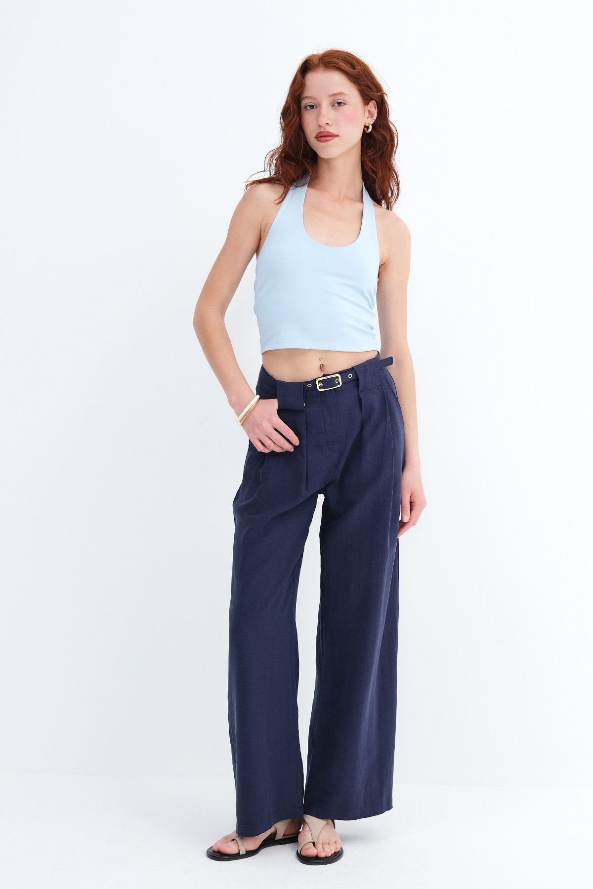 うめこ Addax Kemerli Wide Leg Pantolon PN0542 - Fiyatı, Yorumları