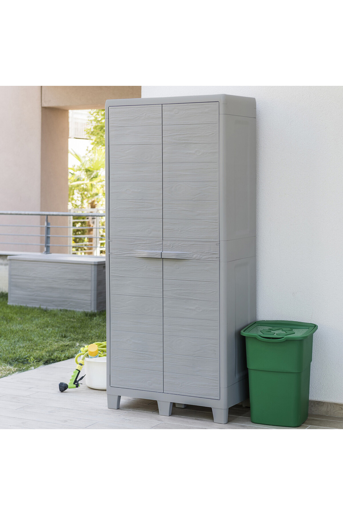 TOOMAX Woody's XL 4 Raflı Plastik Dolap Gri - Fiyatı, Yorumları