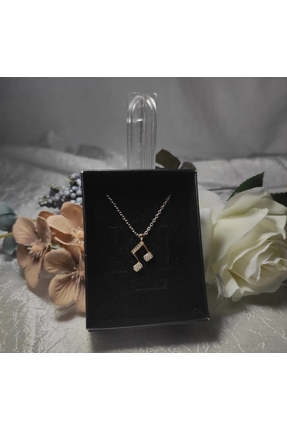 Anka Handmade Zirkon Taşlı Gold Renk Kolye Özel