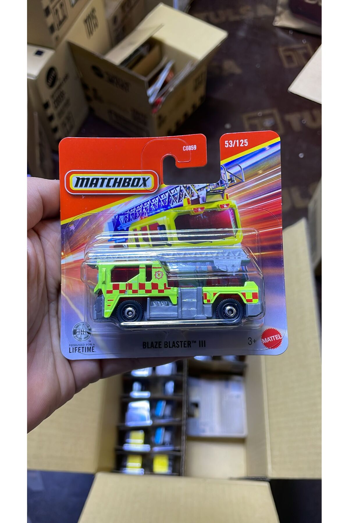 HOT WHEELS Blaze Blaster Iii Fire Truck 1:64 Diecast Model Car Rescue Vehicle Collectible