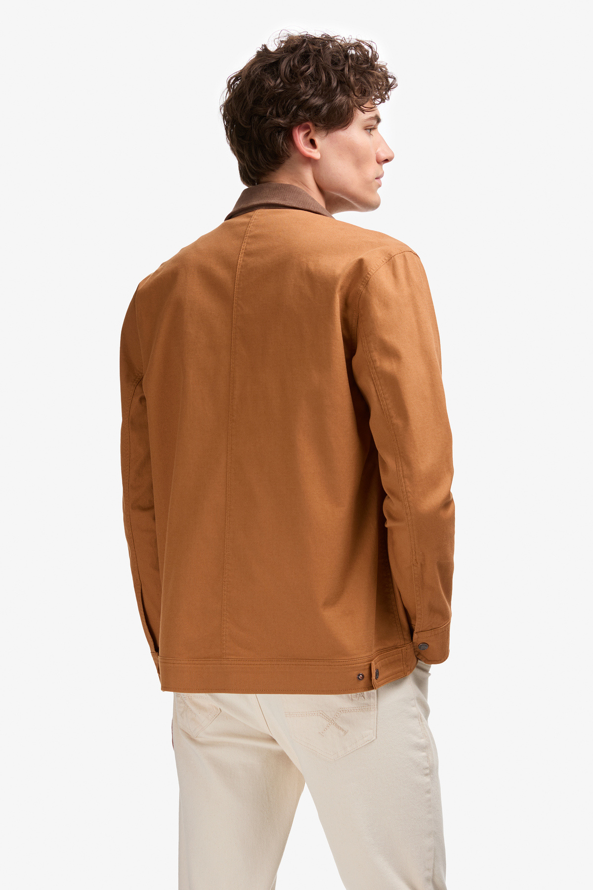 Erkek Camel Gömlek 50308359-VR233 — قهوه‌ای — تصویر 5 از 7