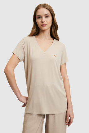 U.S. Polo Assn. Kadın Taş Basic Tişört 50323448-VR049