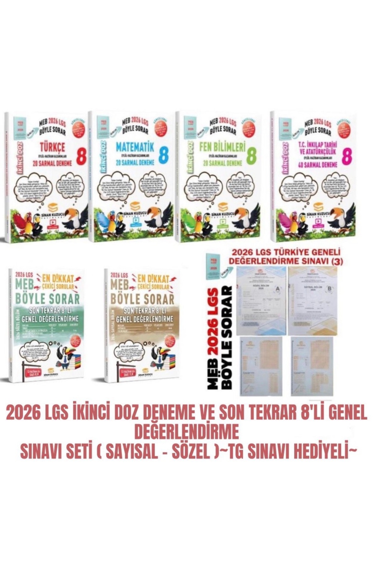 SİNAN KUZUCU YAYINLARI 2026 LGS IKINCI DOZ DENEME VE SON TEKRAR 8