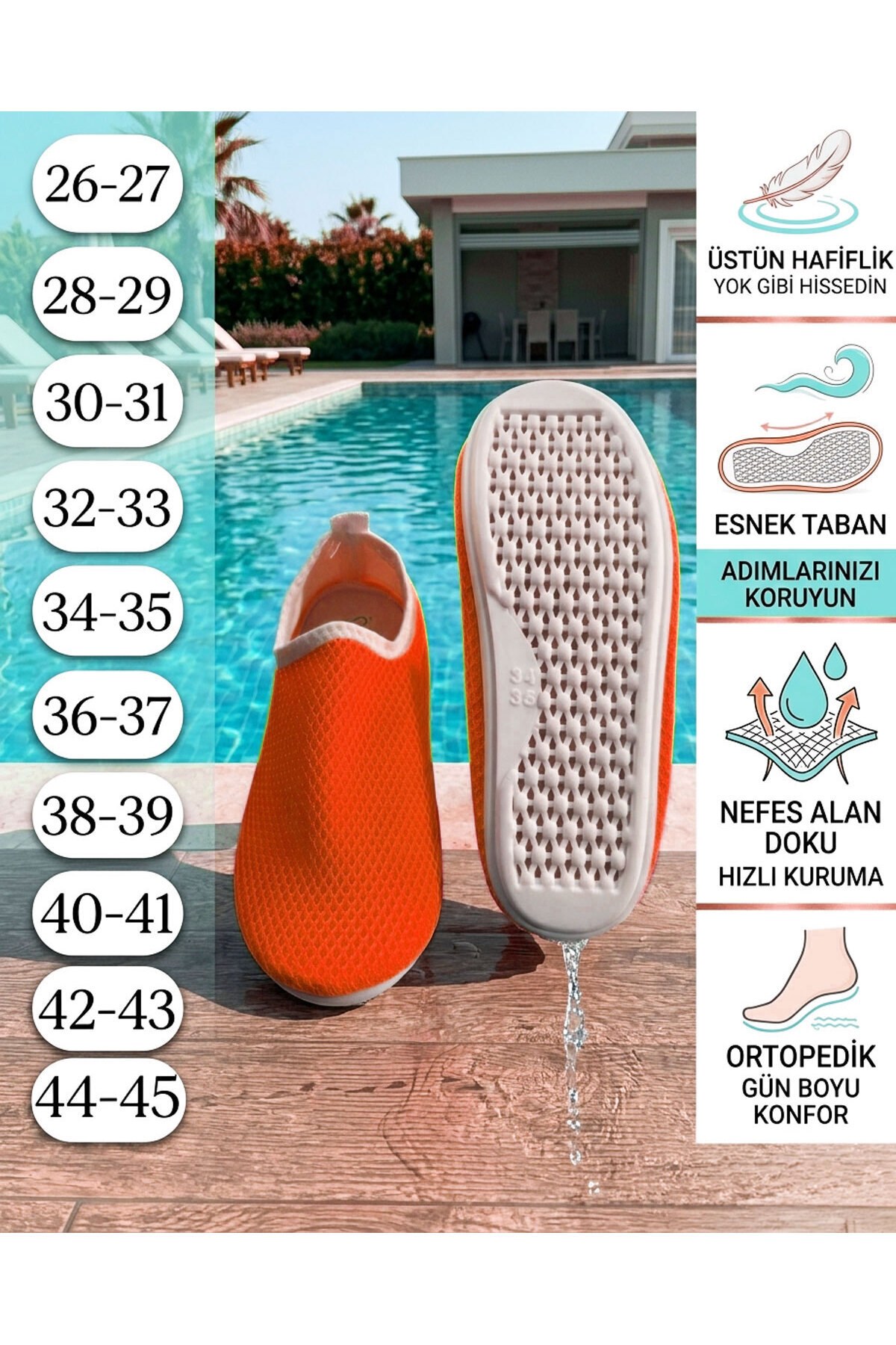 Patiks Airfile Havuz, Plaj ve Deniz Ayakkabısı görsel 5