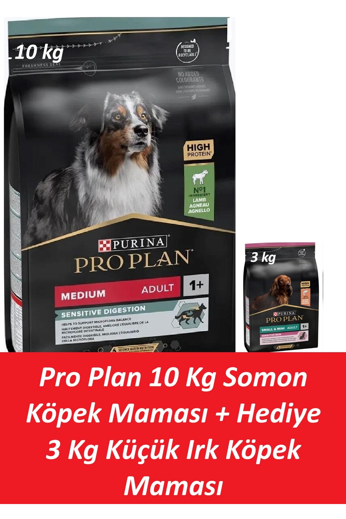Pro Plan 10 Kg Somon Köpek Maması + Hediye 3 Kg Küçük Irk Köpek Maması - Fiyatı, Yorumları