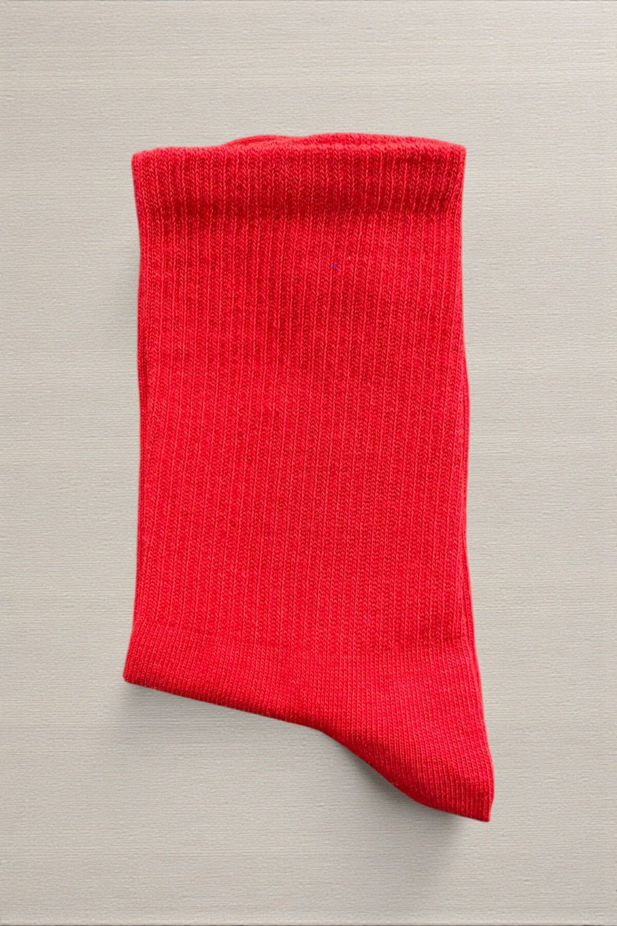 Socks Stores 6 Çift Unisex Pamuklu Soket Çorap - Kırmızı Renkli Tenis Boy Çorap görsel 7