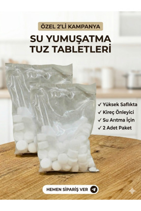 tuzcu dede Rafine Tablet Tuz Su Arıtma / Su Yumuşatma / Kaya Tuzu / Sodyum Kl...