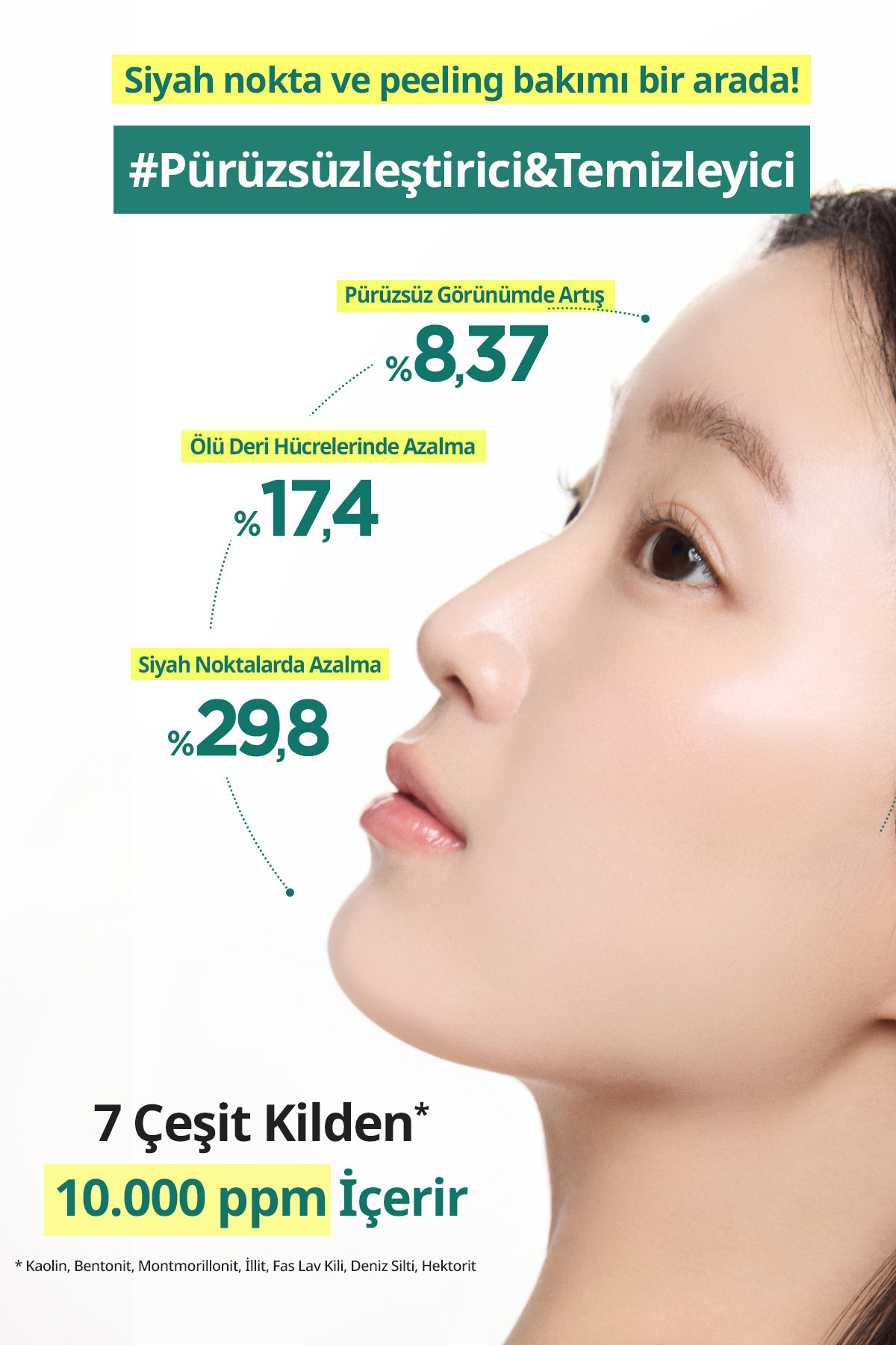 Sebumu Arındıran Siyah Nokta ve Gözenek İçin Kil Temizleme Köpüğü Salicinic Pore Clay Foam — 9689 — تصویر 4 از 9