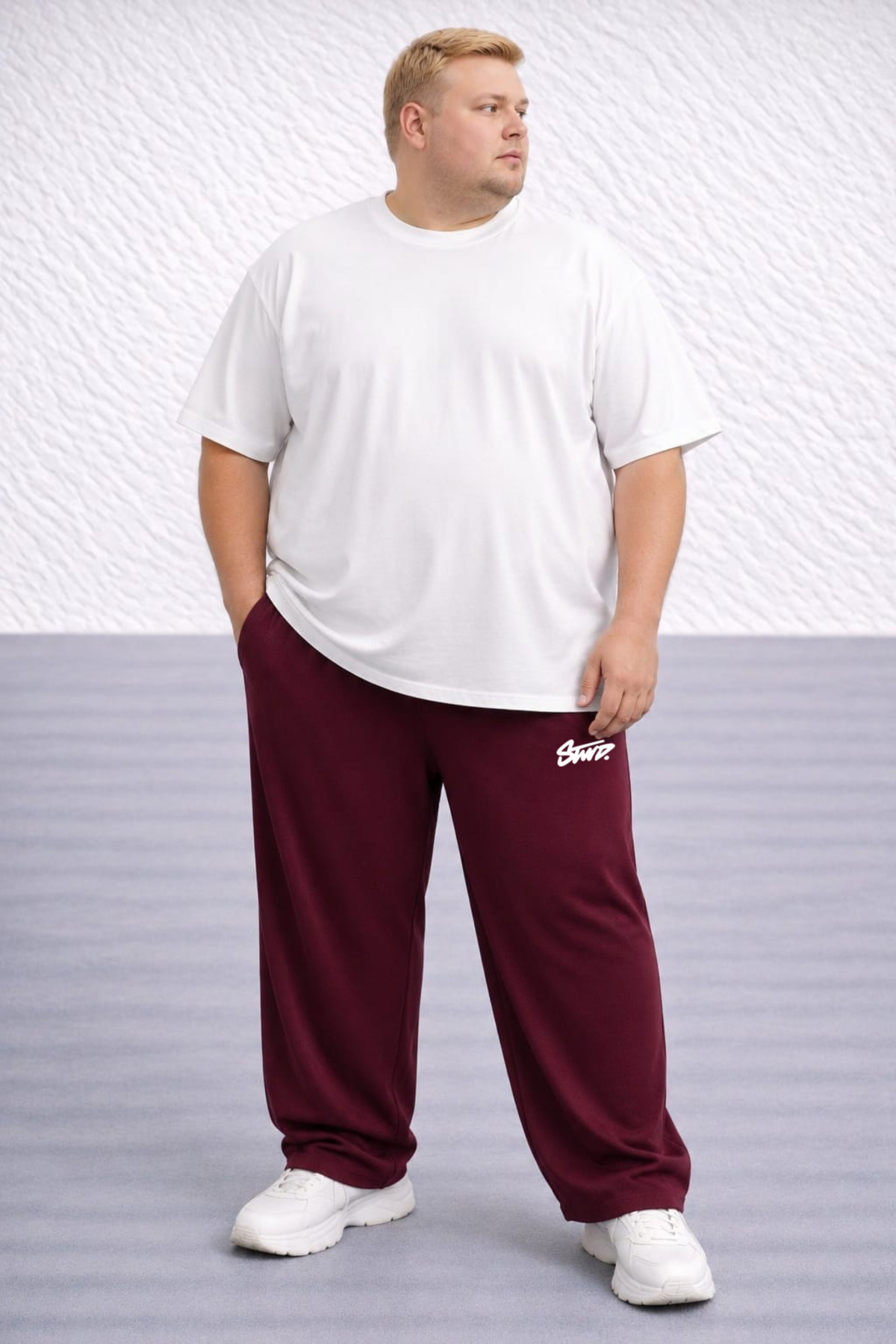 ZAVIXO ERKEK Bol Paça %100 Cotton Pantolon Modern Sokak Modası
