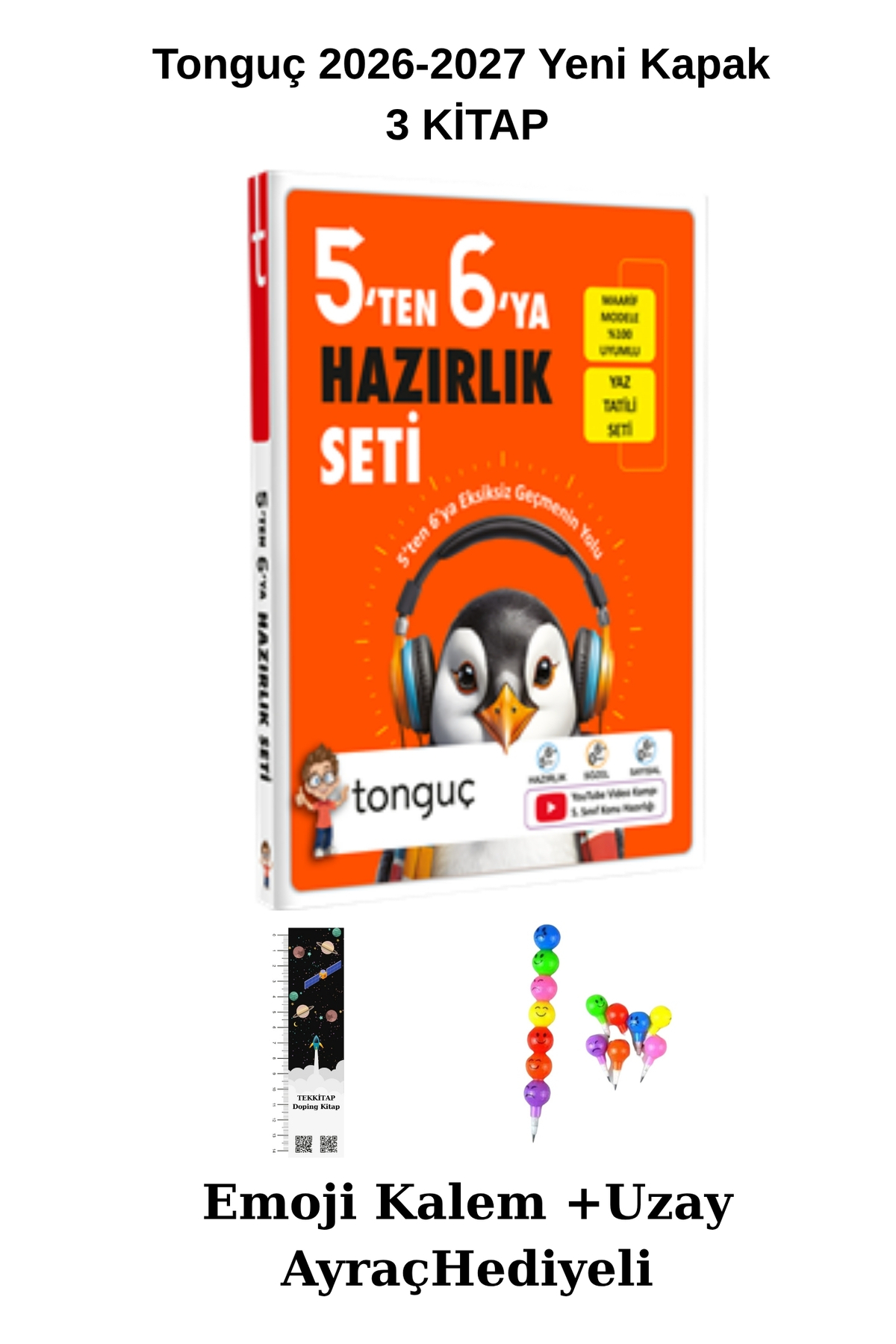 Tonguç Yayınları Tonguç 5'ten 6'ya Hazırlık SETİ (3 KİTAP)MAARİF