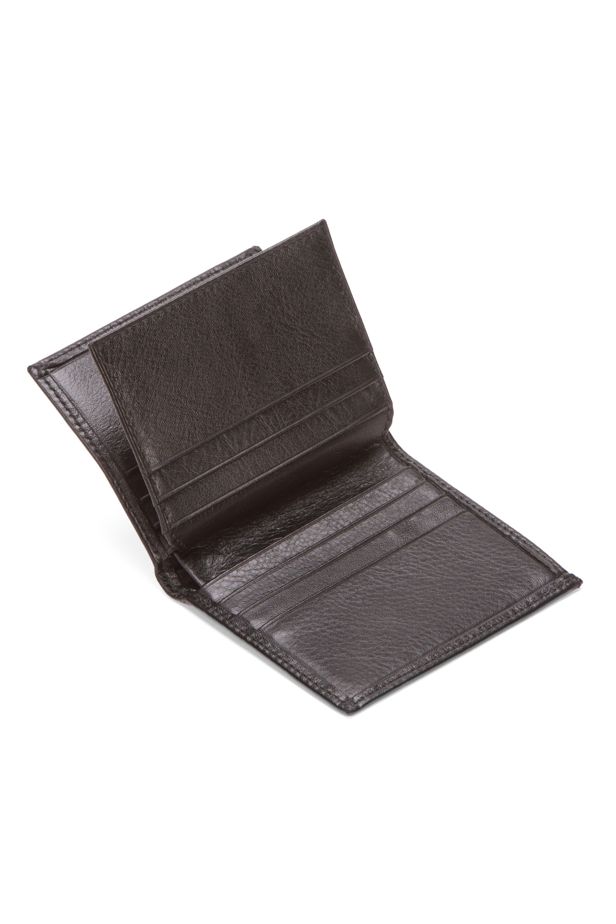 Niki Leather Celtic Siyah Hakiki Deri Kişiye Özel İsim Baskılı Dik Cüzdan görsel 3