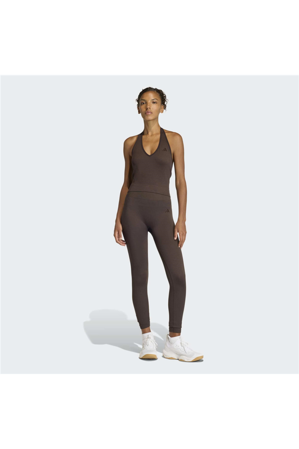 adidas Workout Essentials Tam Boy Örme Tayt görsel 3