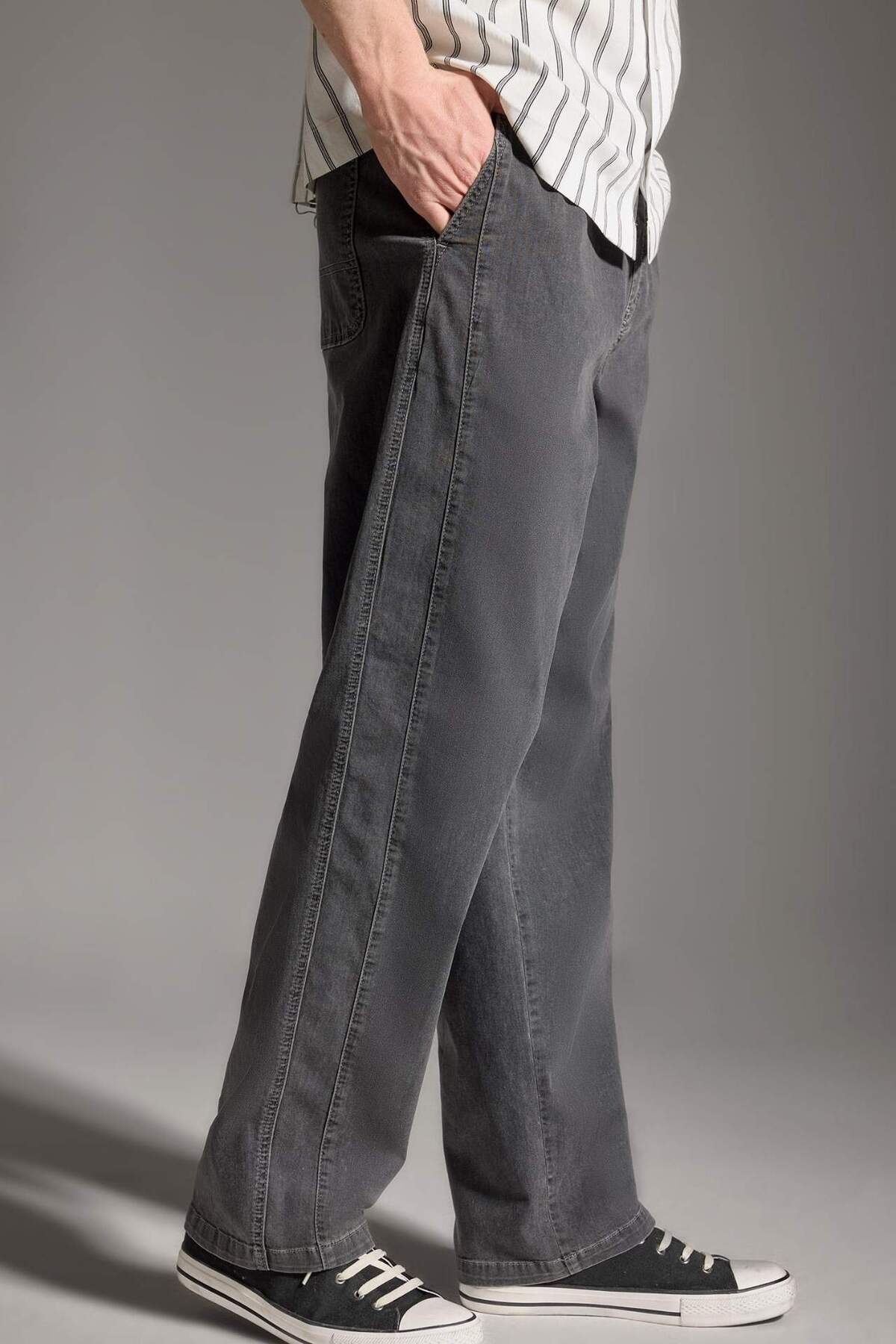 DeFacto Ultra Hafif Baggy Fıt Pantolon I0433AX26SM görsel 3