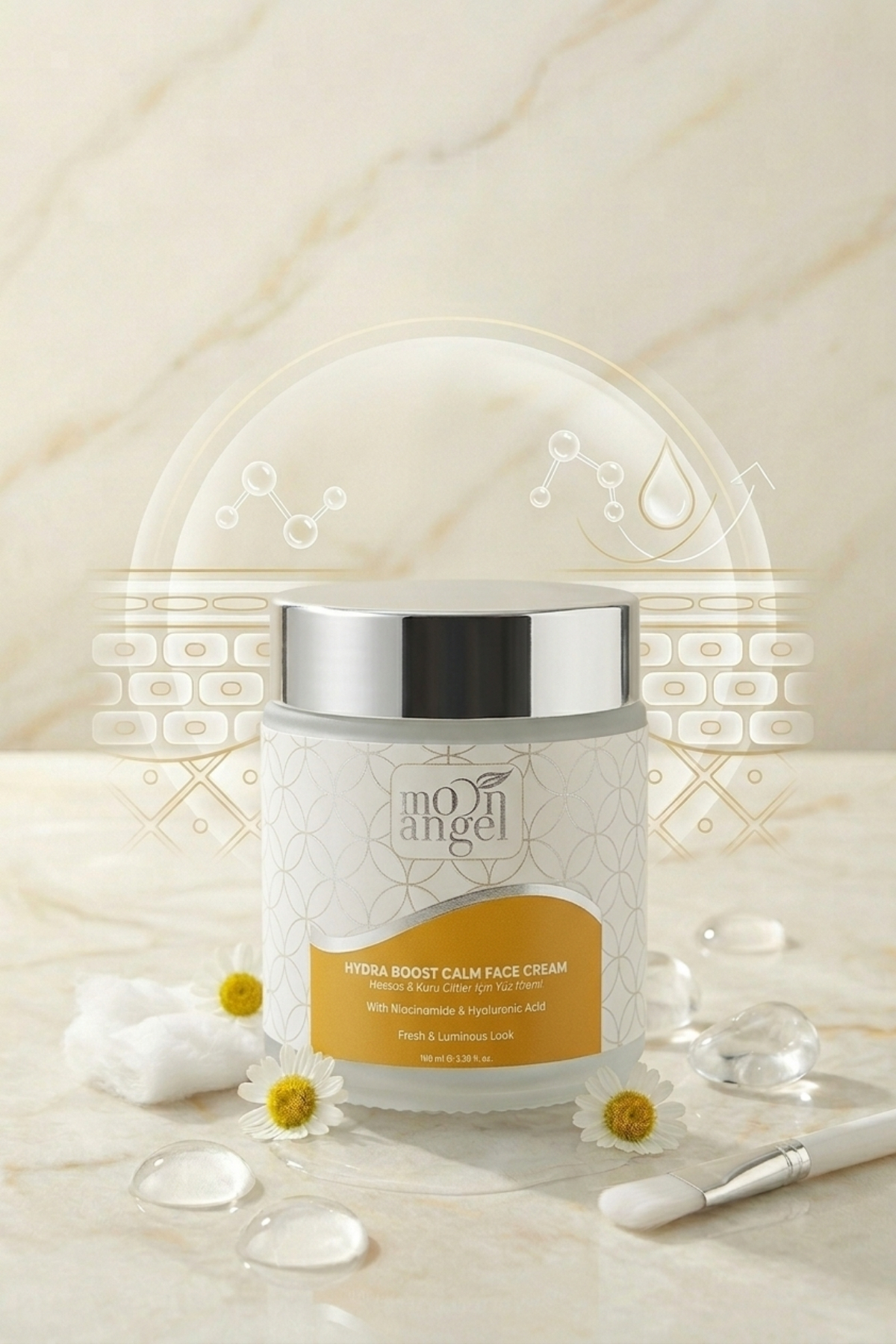 Hydra Boost Krem Kuru Ciltler İçin Yoğun Nemlendirici Yüz Bakım Kremi (Niacinamide + Hyaluronic) 100 ml — görsel 2