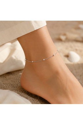 Adata Jewelry Zincir Dorika Halhal Gümüş Renk
