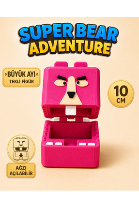 GiginGo Super Bear Adventure Büyük Ayı Ağzı Açılıp Kapanabilir 10cm