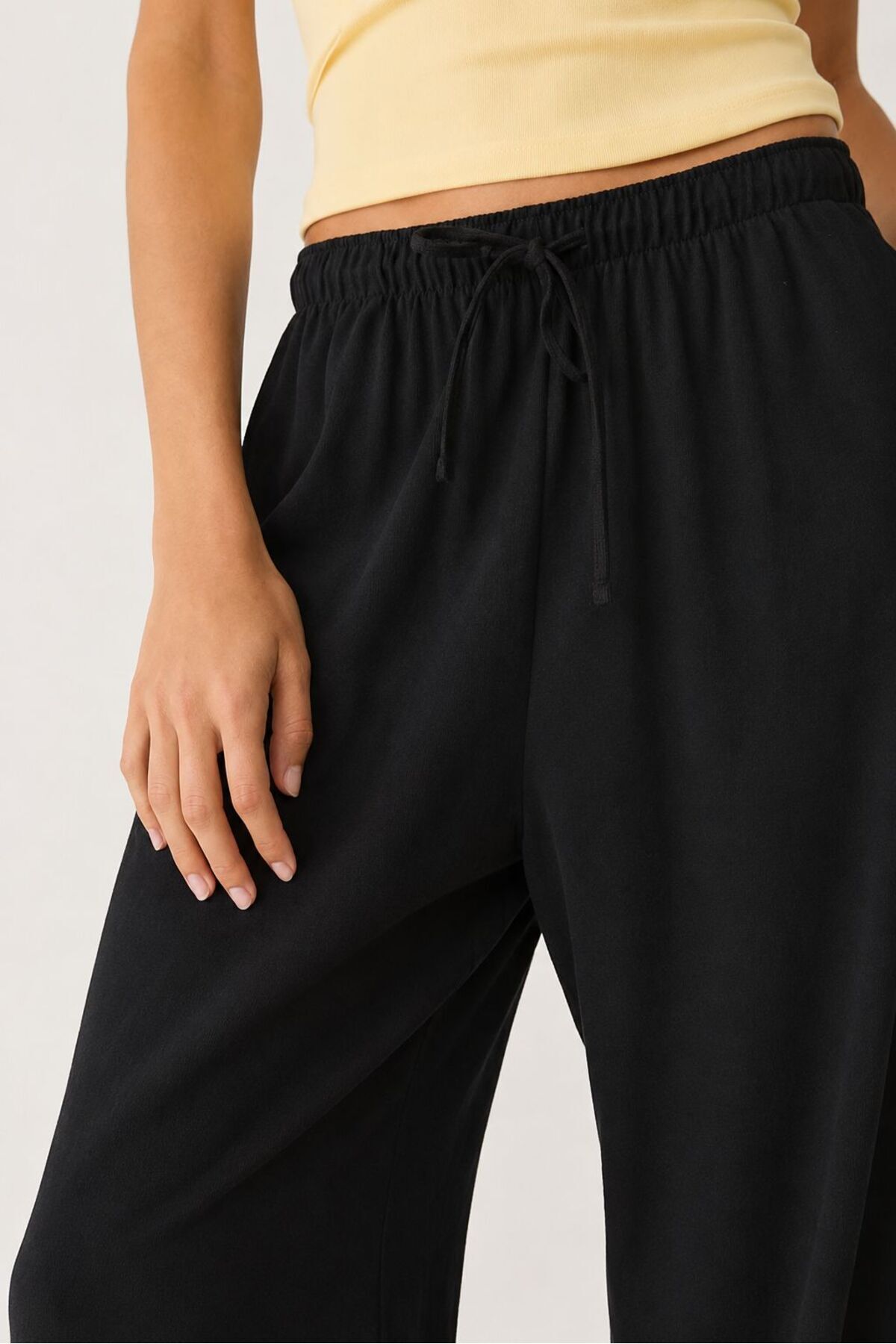 DOCE ELEGANTE Keten Karışımlı Bol Kesim Pantolon görsel 5