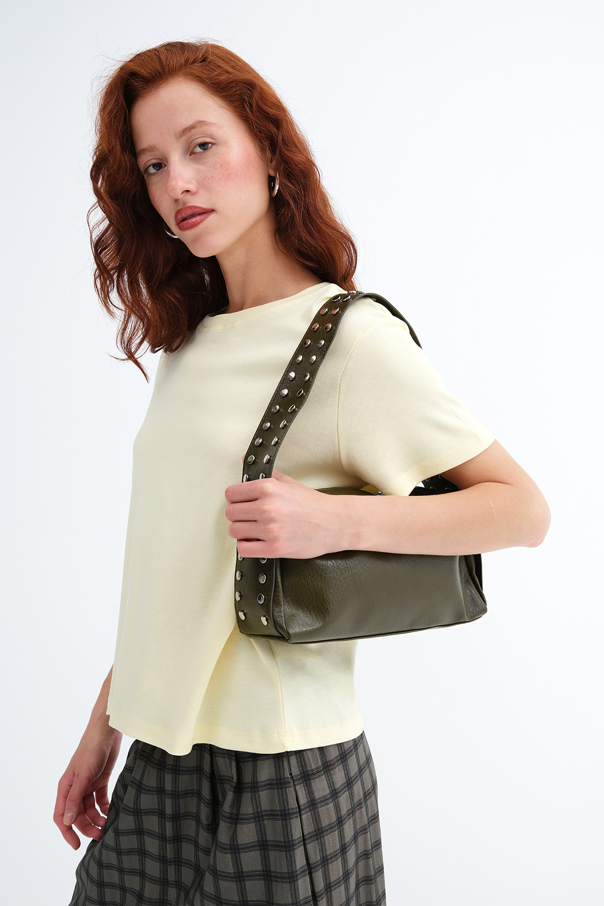 バッグ candy Addax Zımba Detaylı Baget Çanta Ç1063 - Fiyatı, Yorumları