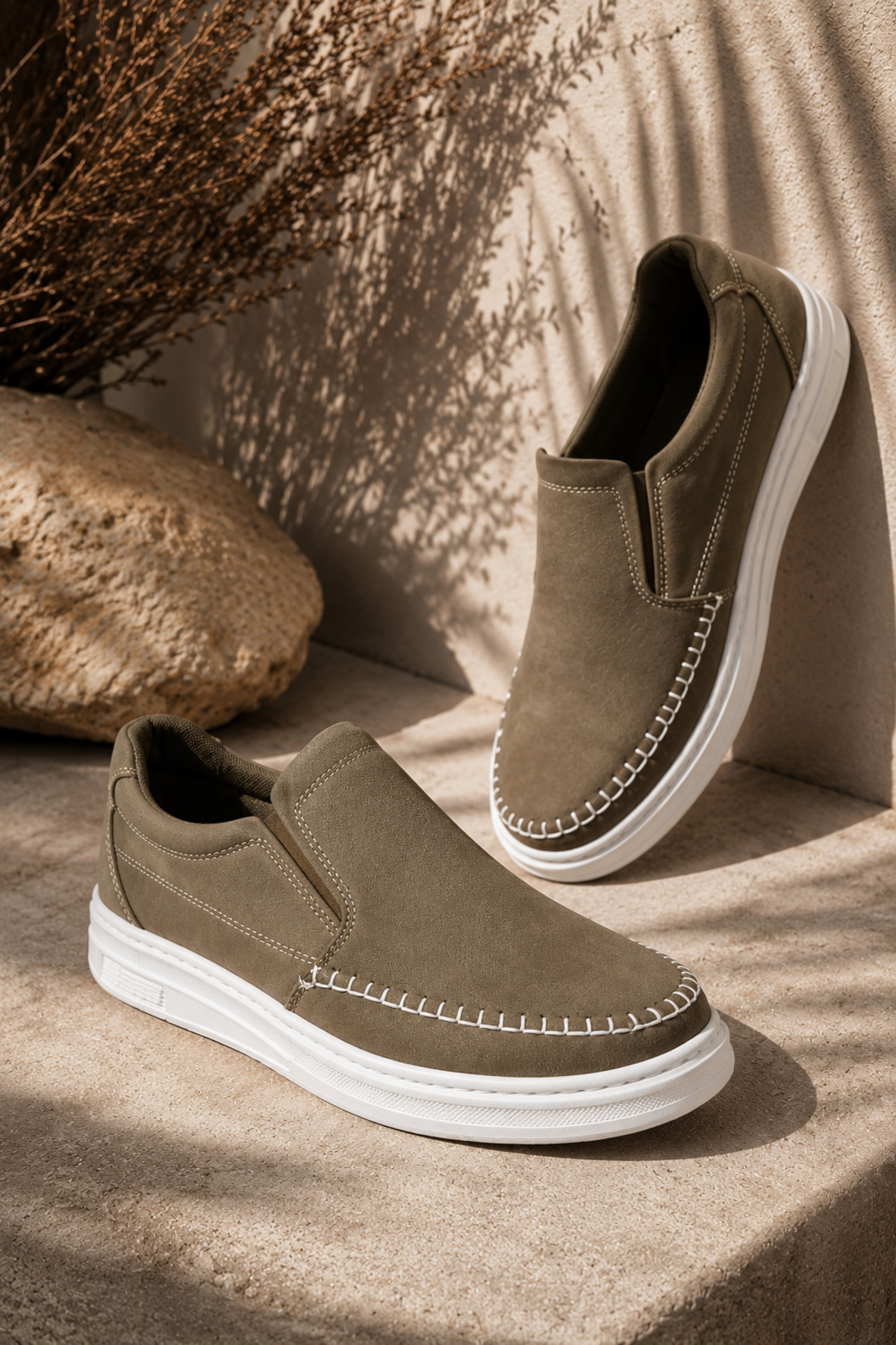 TAZELER.SHOES Erkek Ortopedik Dikişli Taban Rahat Garantili Günlük Erkek Ayakkabı görsel 4