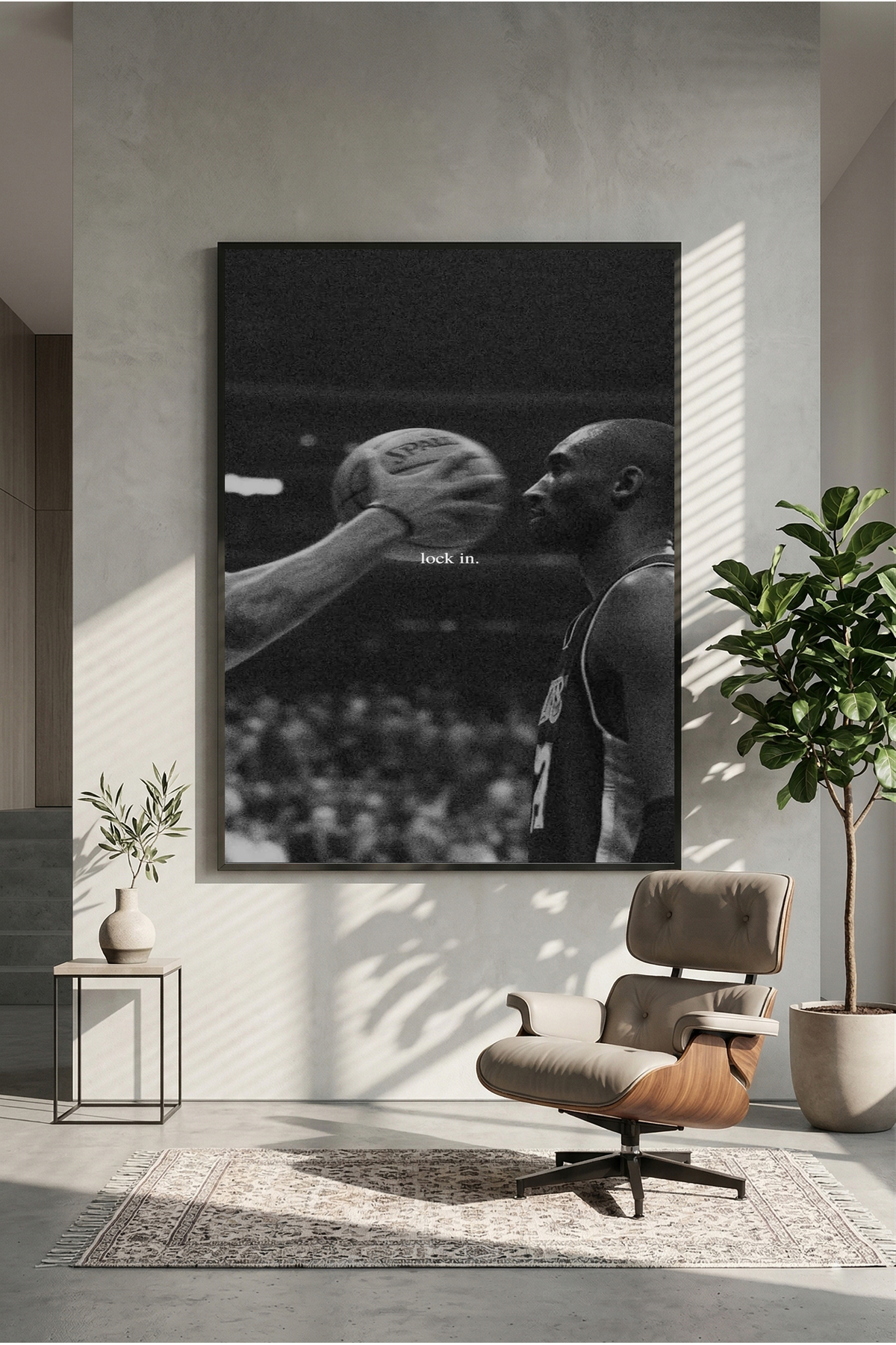 postercraft Kobe Bryant Lock In Ahşap Tablo Poster (Çerçevesiz